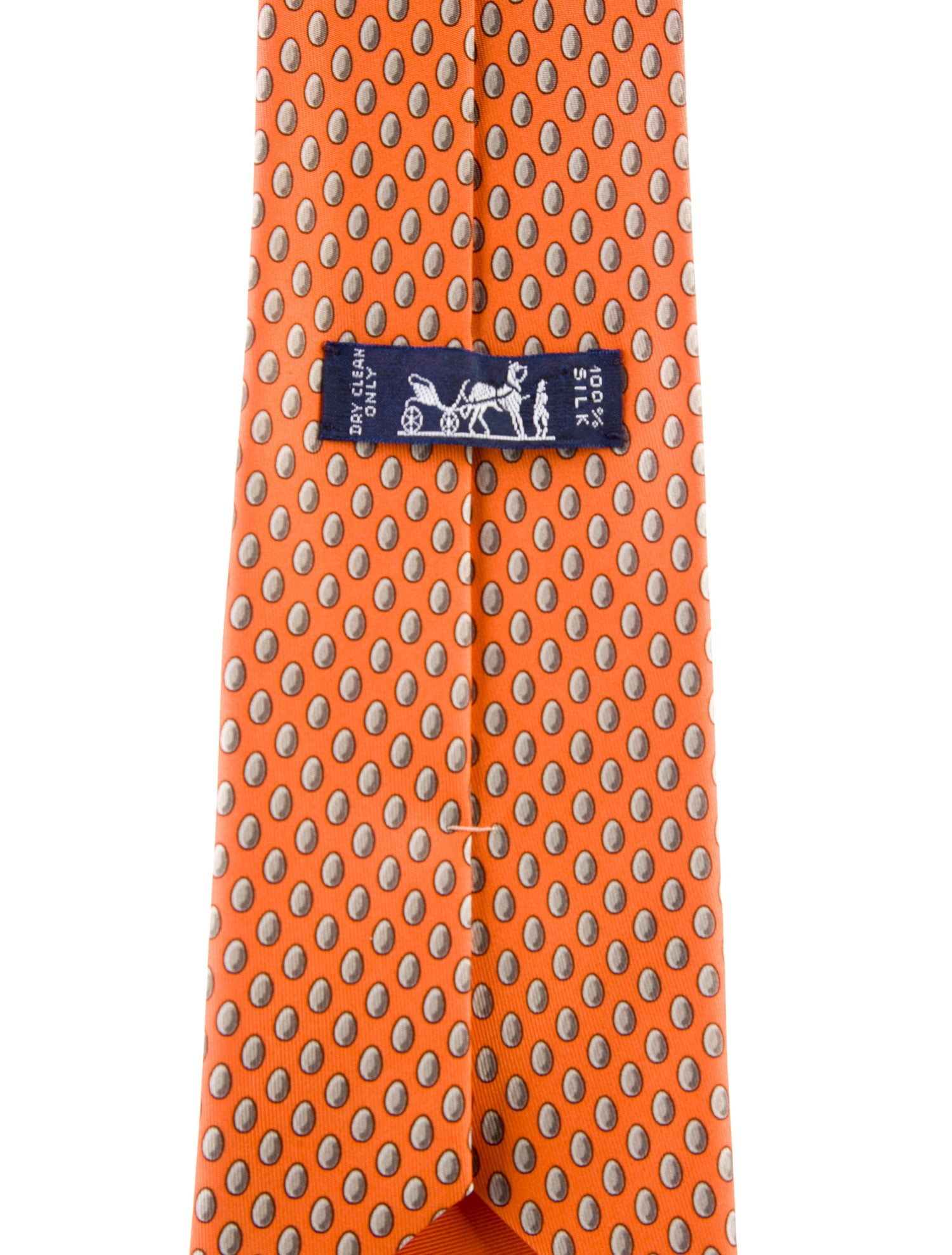 Hermès Printed Silk Tie