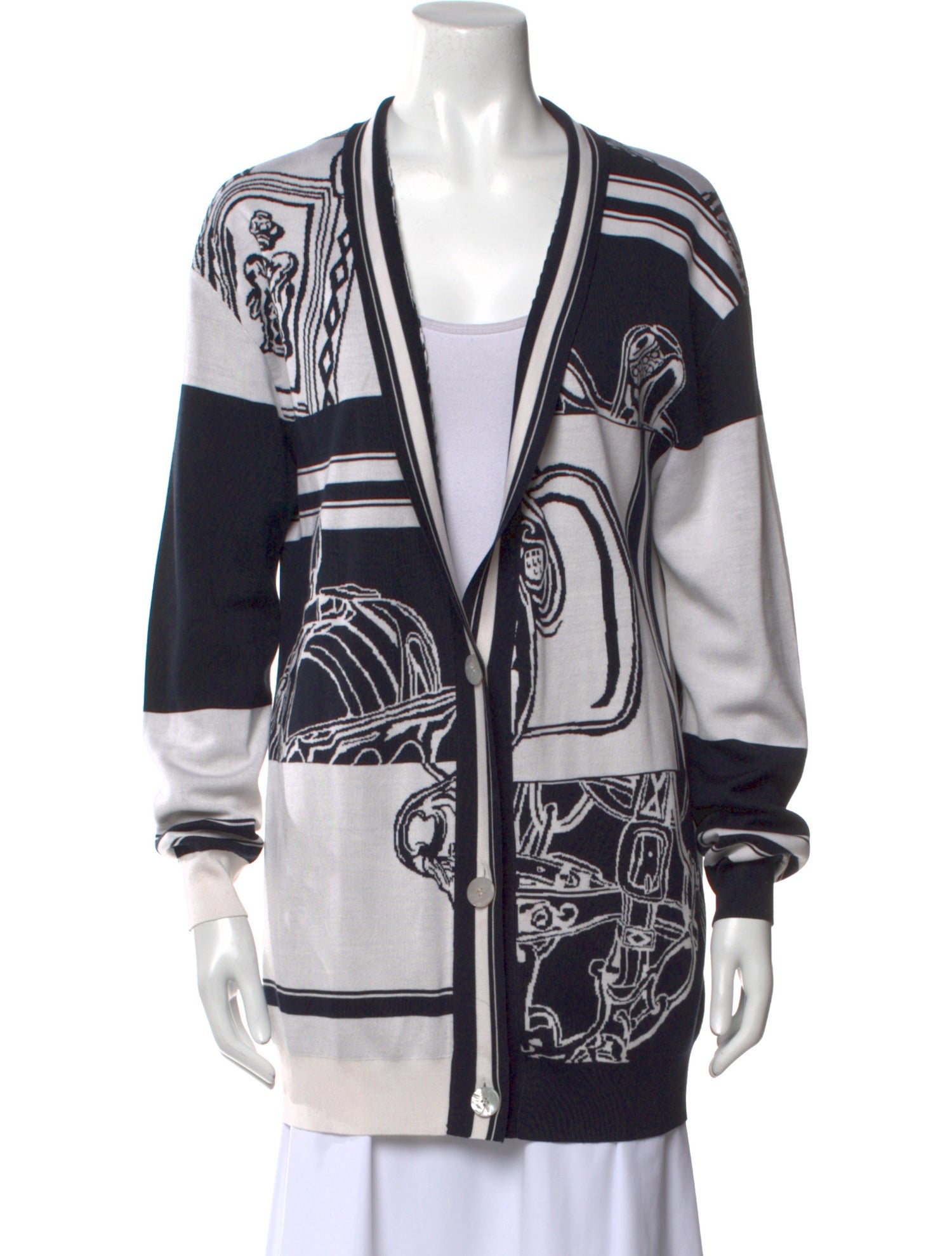 Hermès Silk Printed Sweater