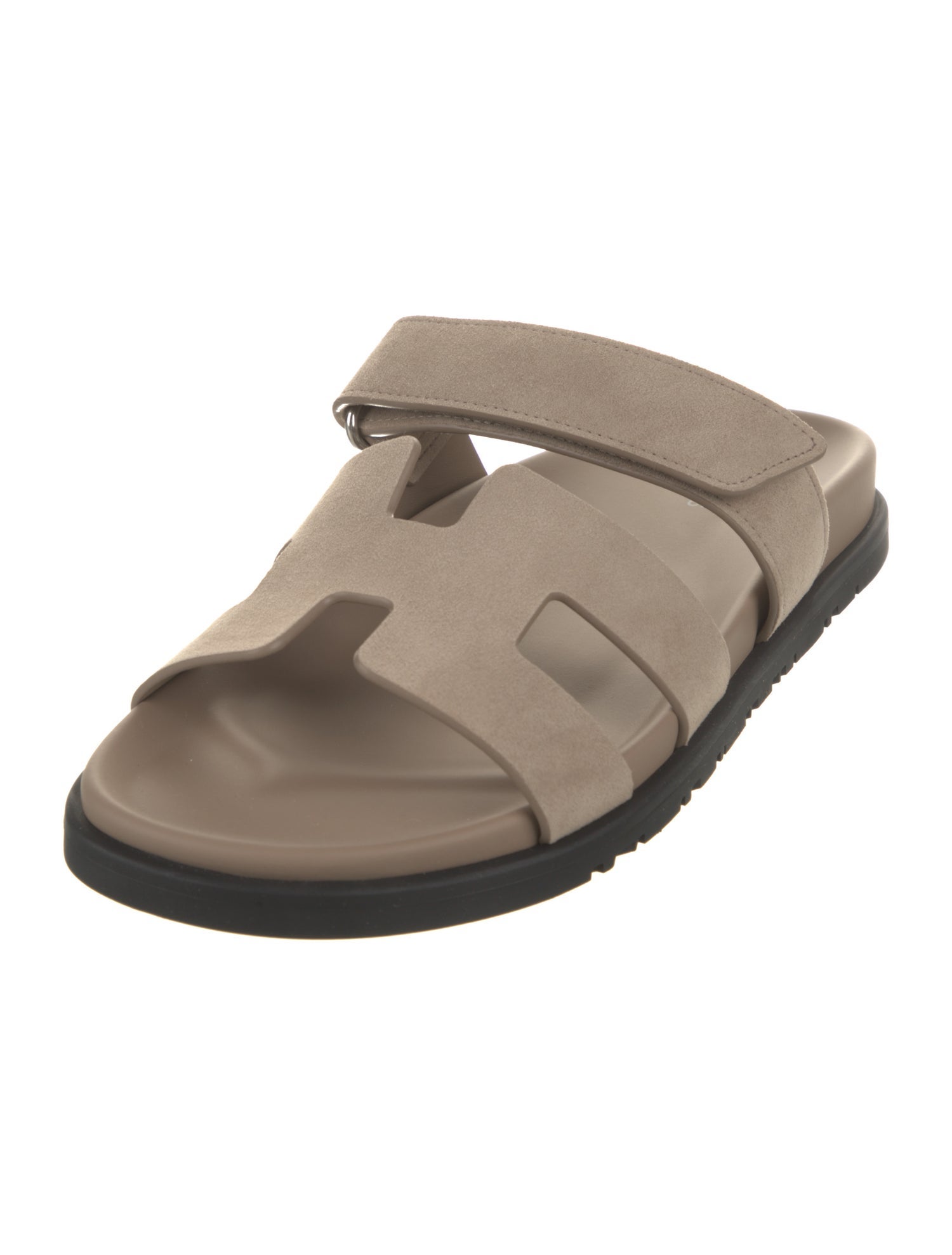 Hermès Chypre Suede Slides