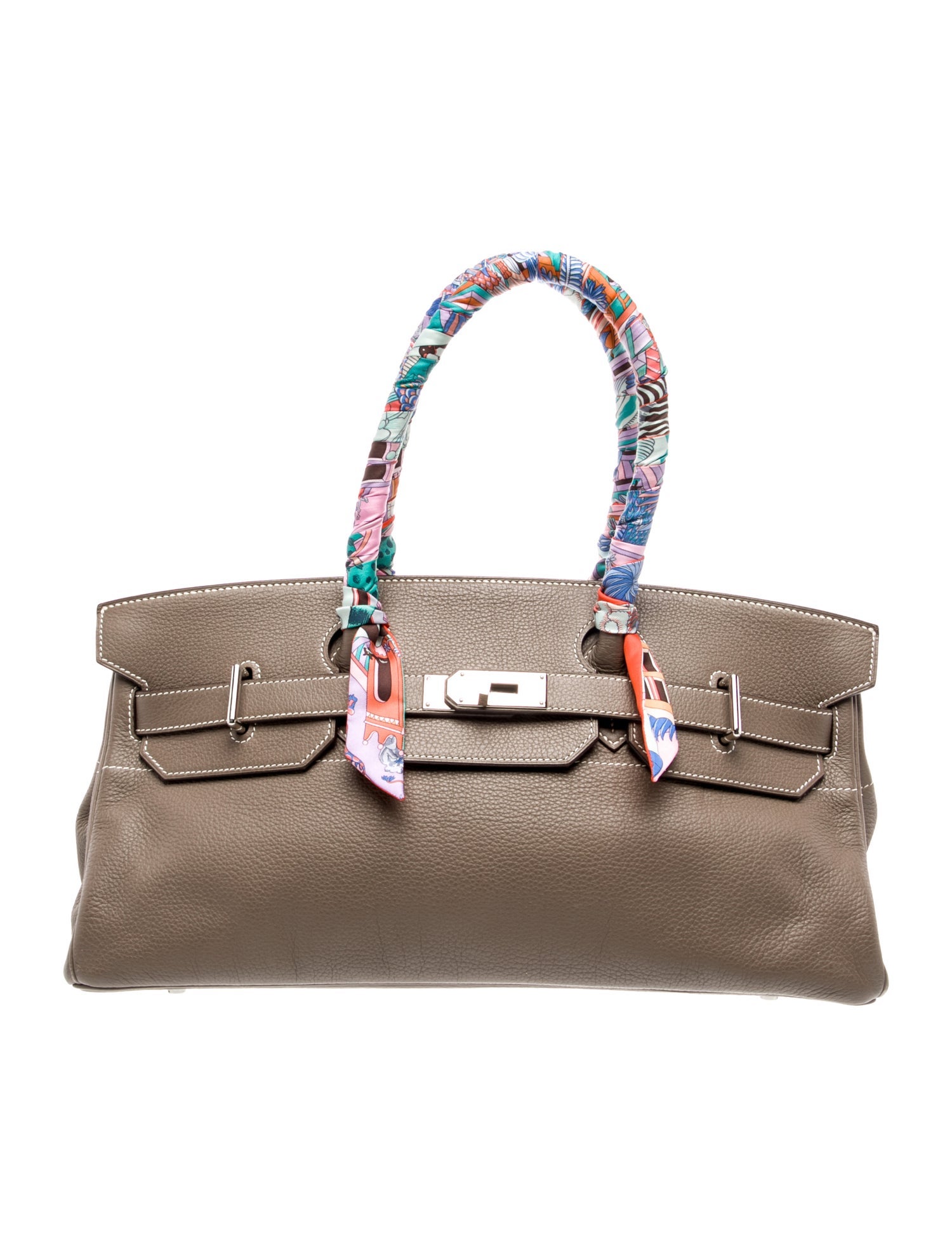 Hermès Clemence JPG Shoulder Birkin 42 w/ Twilly