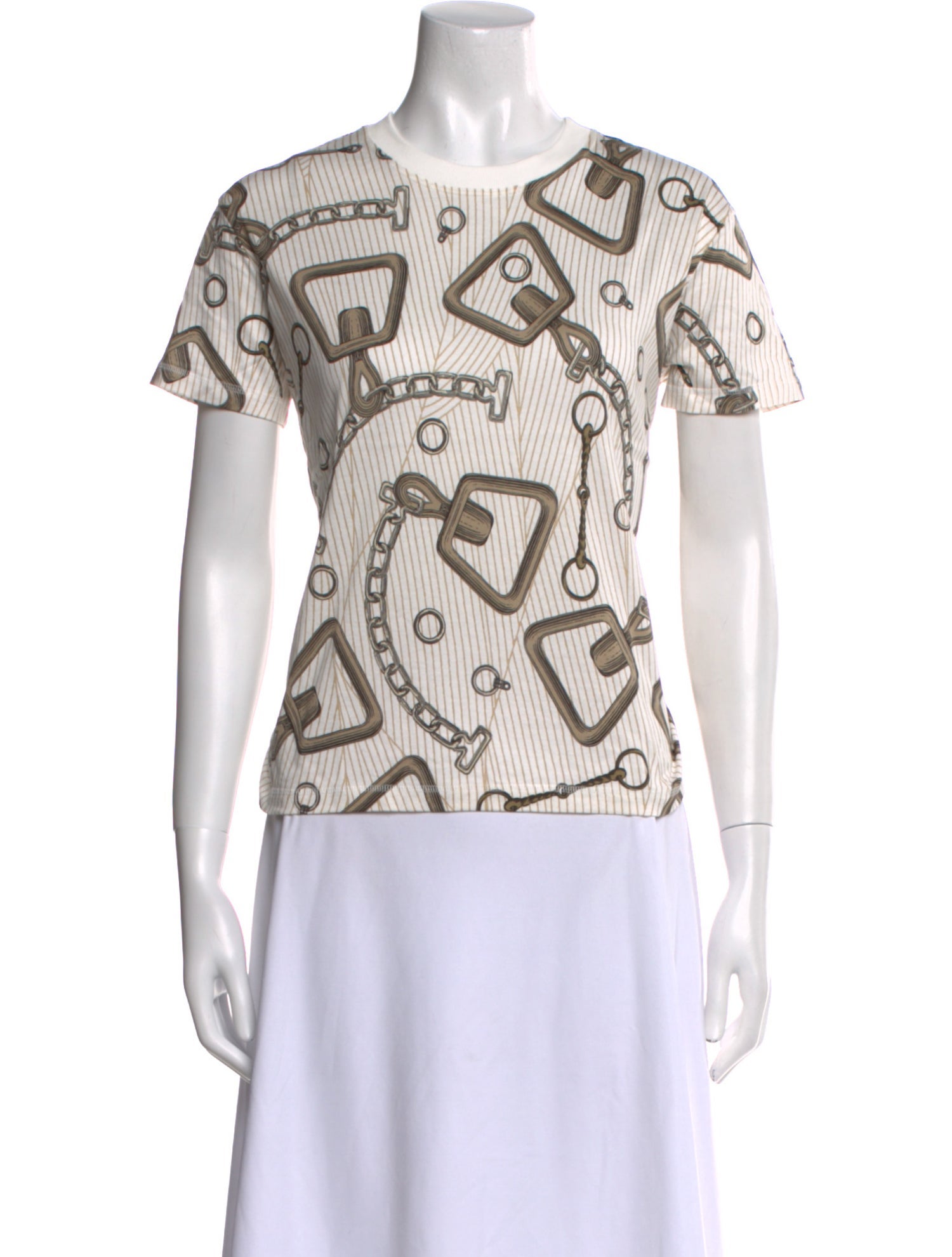Hermès Graphic Print Crew Neck T-Shirt