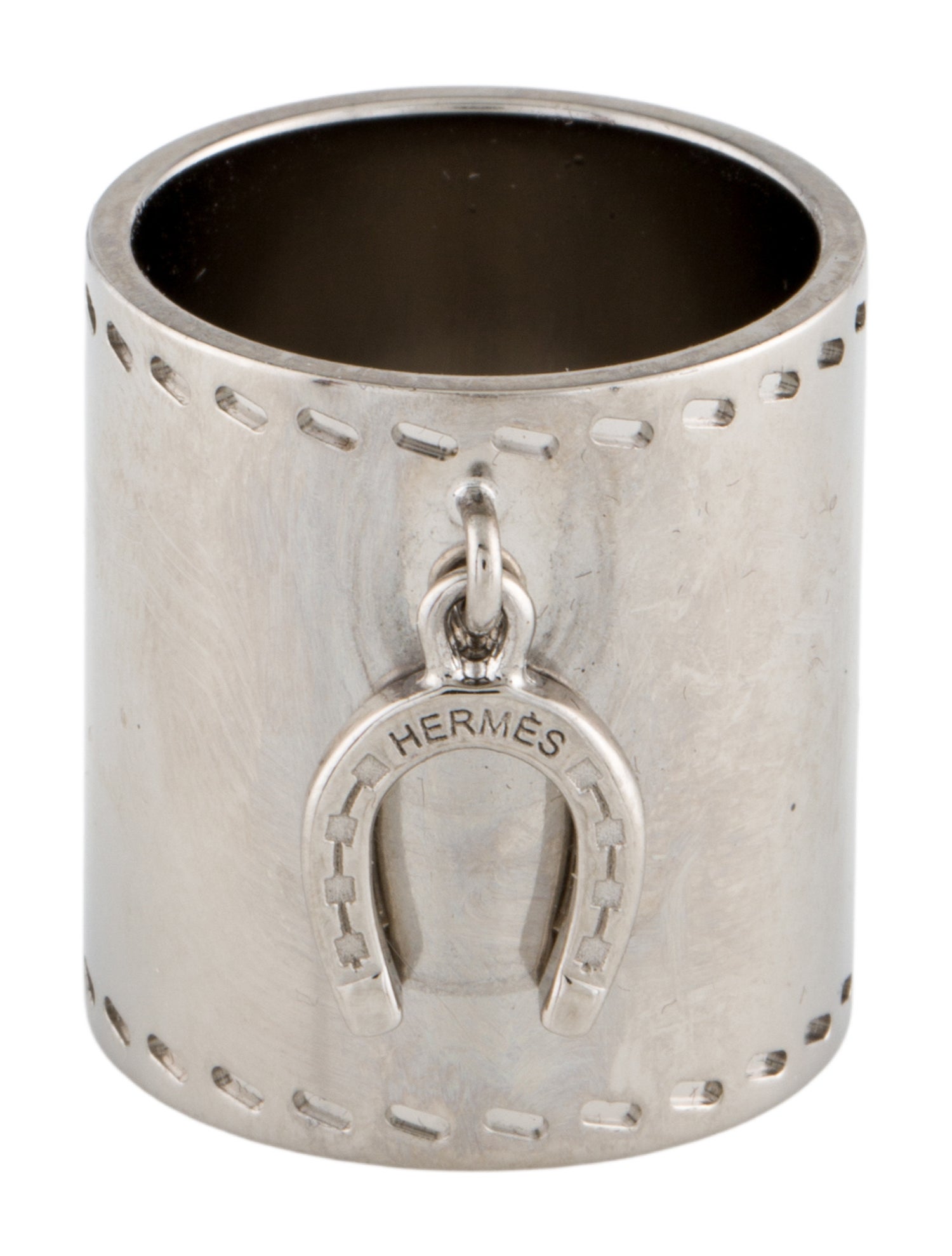 Hermès Fer a Cheval Horseshoe Scarf Ring