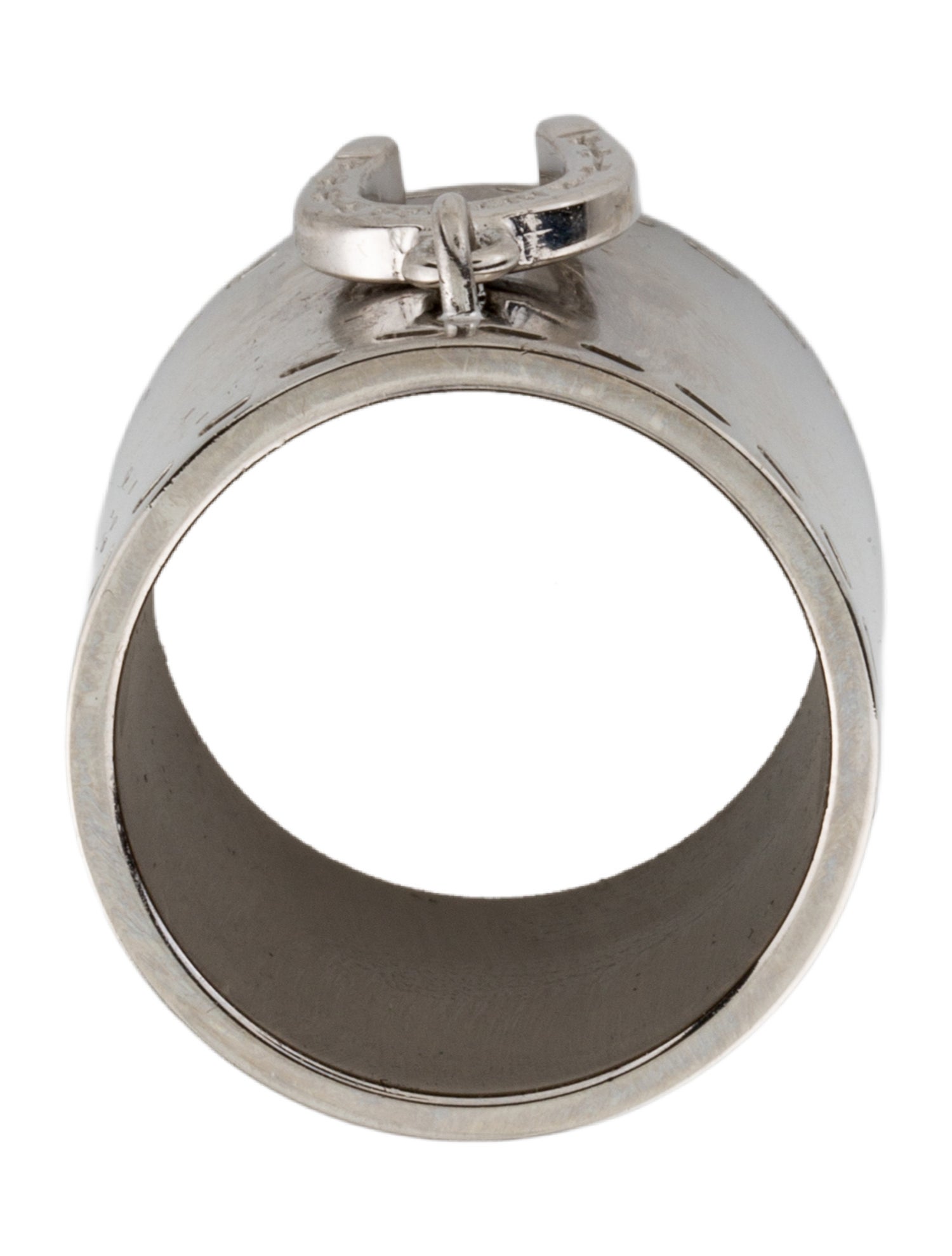 Hermès Fer a Cheval Horseshoe Scarf Ring