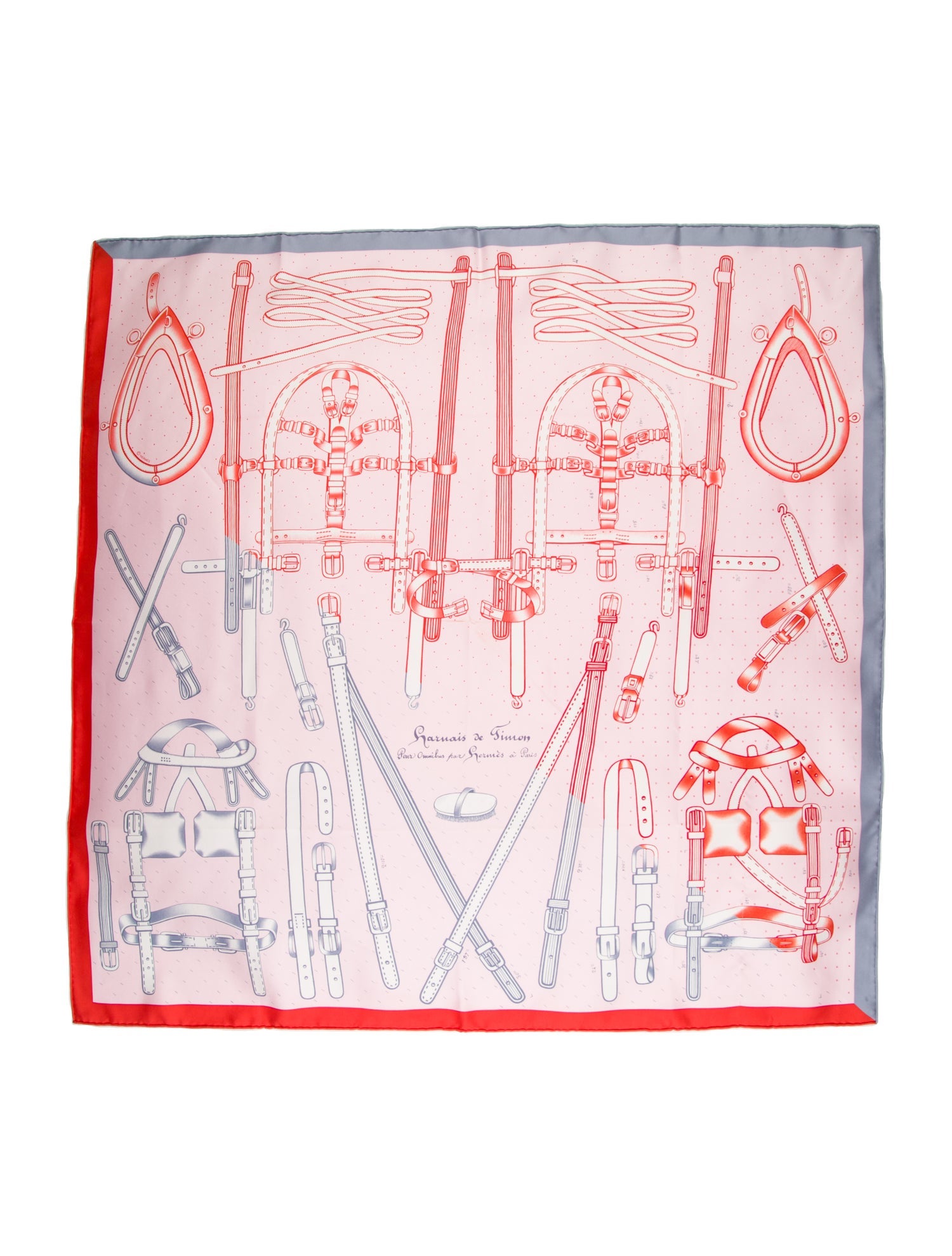 Hermès Harnais de Timon Silk Scarf