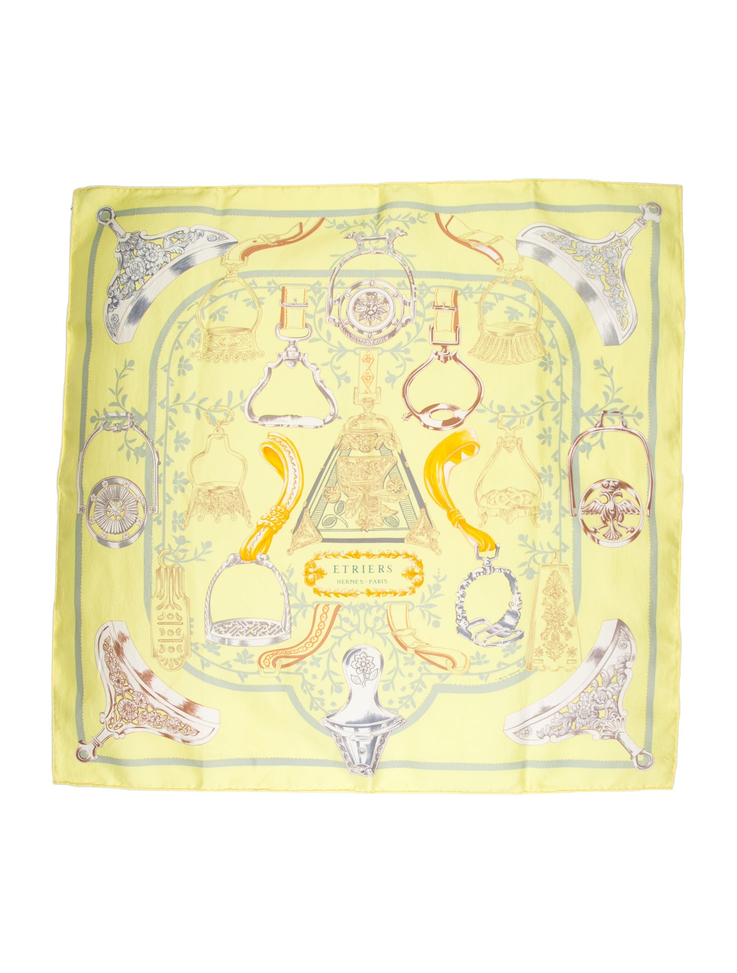Hermès Etriers Silk Scarf