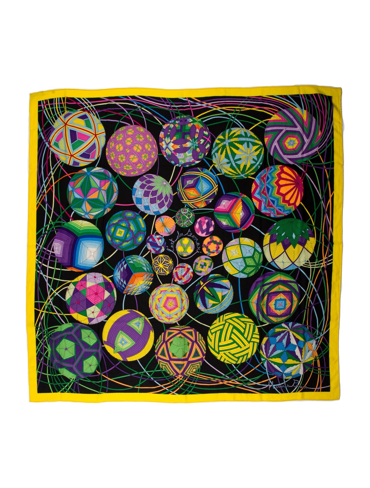 Hermès L'Art du Temari Cashmere Shawl