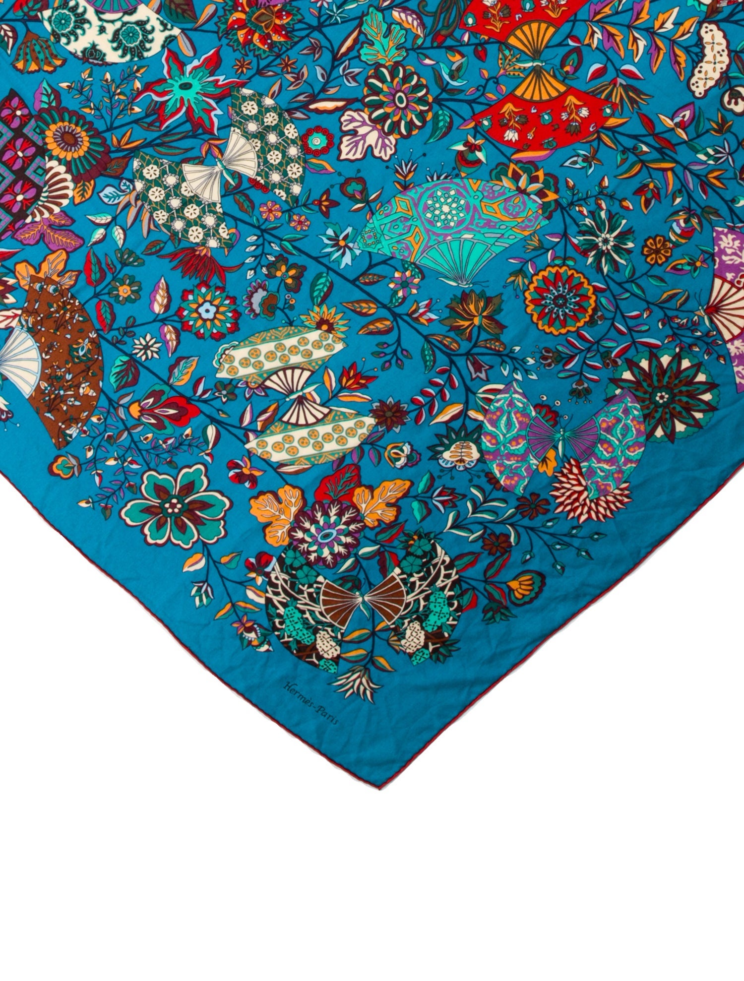 Hermès Fleurs et Papillons de Tissus Cashmere Shawl