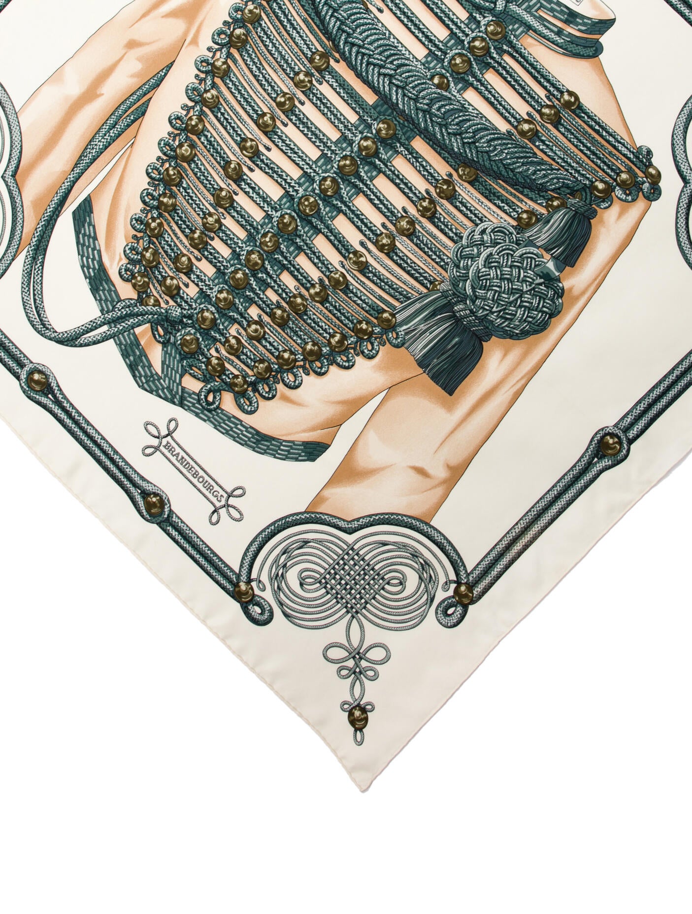 Hermès Brandebourgs Silk Scarf