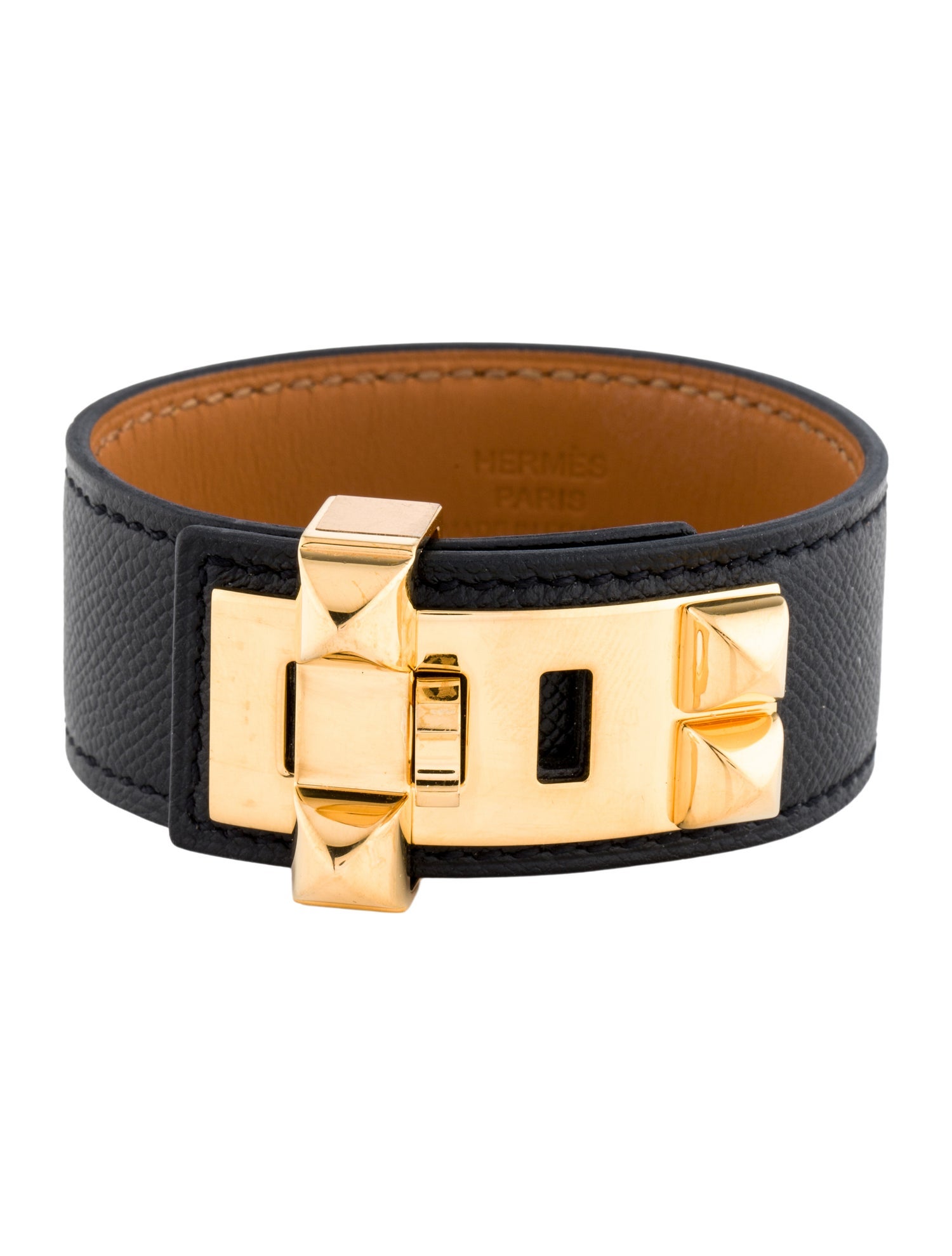 Hermès Leather Collier de Chien 24 Wrap Bracelet