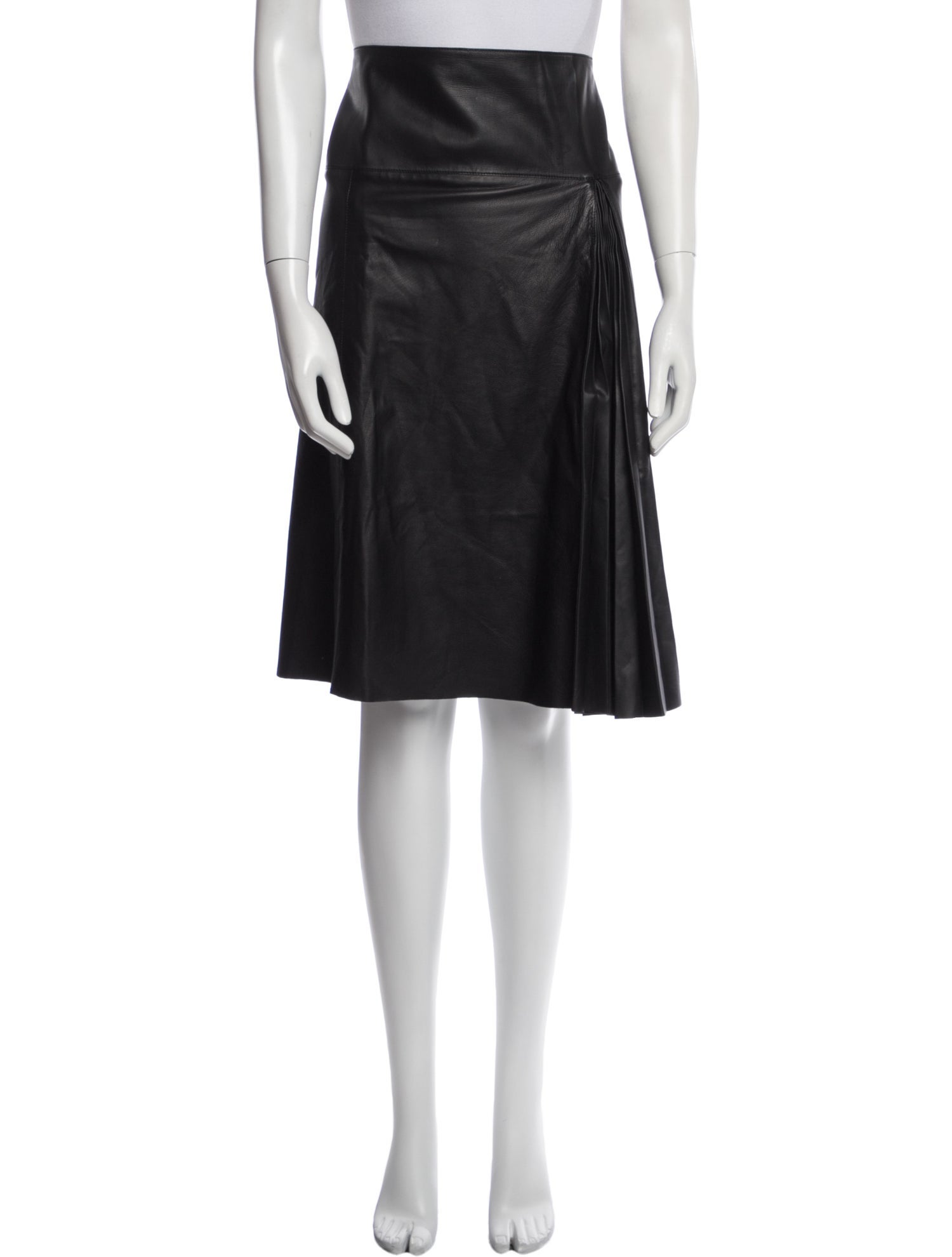 Hermès Calfskin Knee-Length Skirt