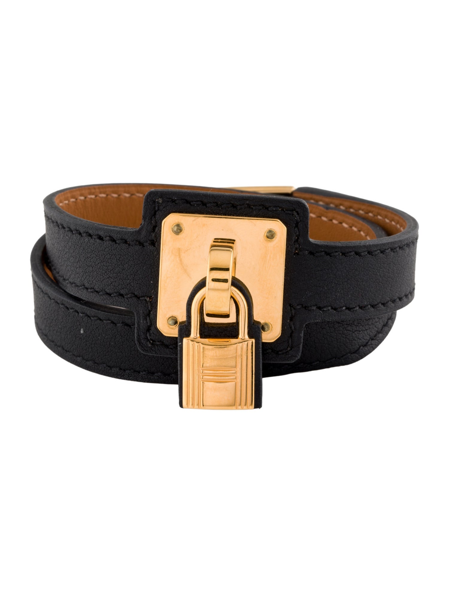Hermès Leather O'Kelly Wrap Bracelet