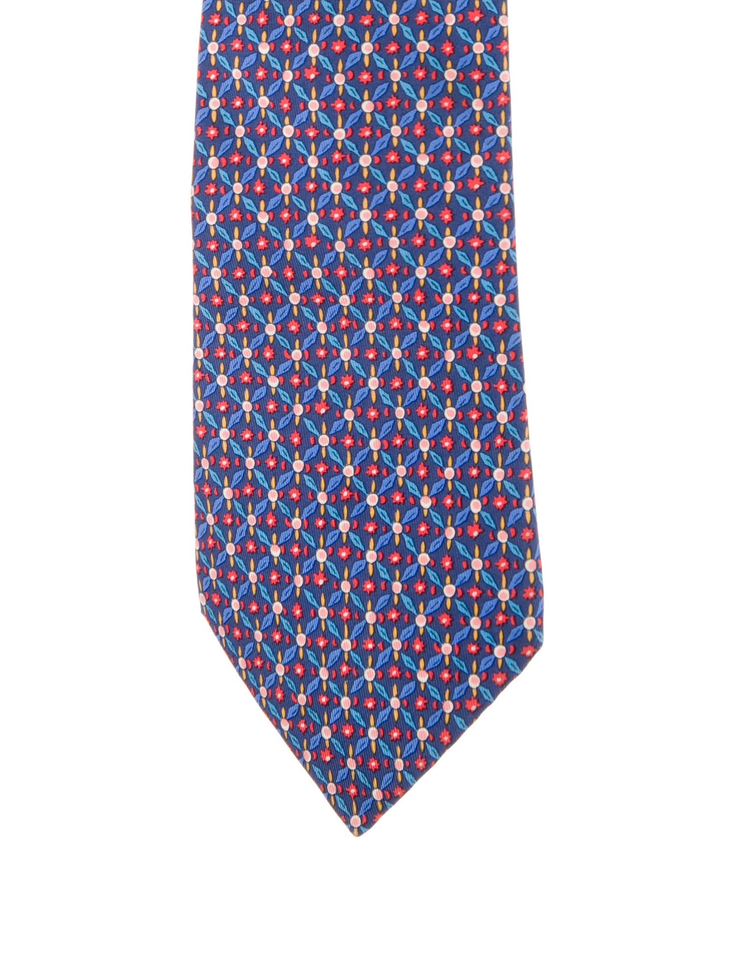 Hermès Printed Silk Tie