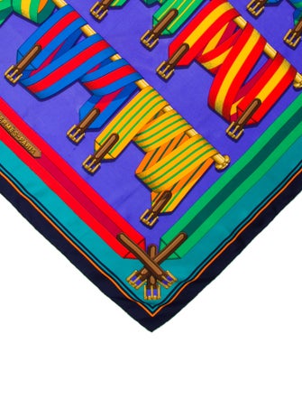 Hermès Les Sangles Silk Scarf