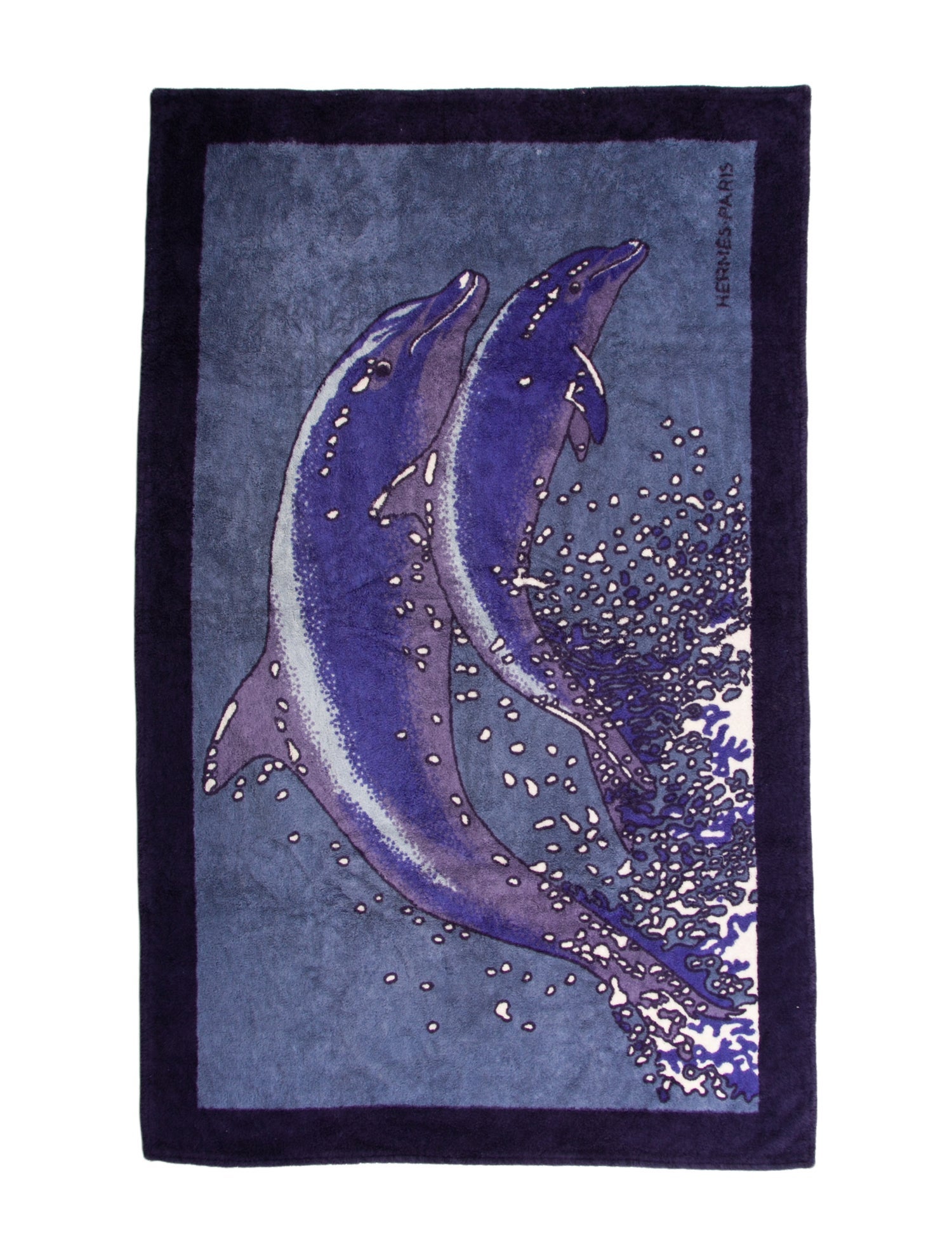 Hermès Dolphins Beach Towel
