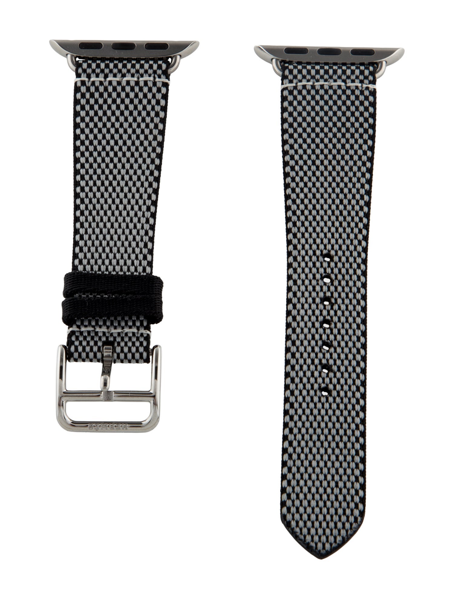 Hermès 42mm Noir/Écru Toile H Single Tour