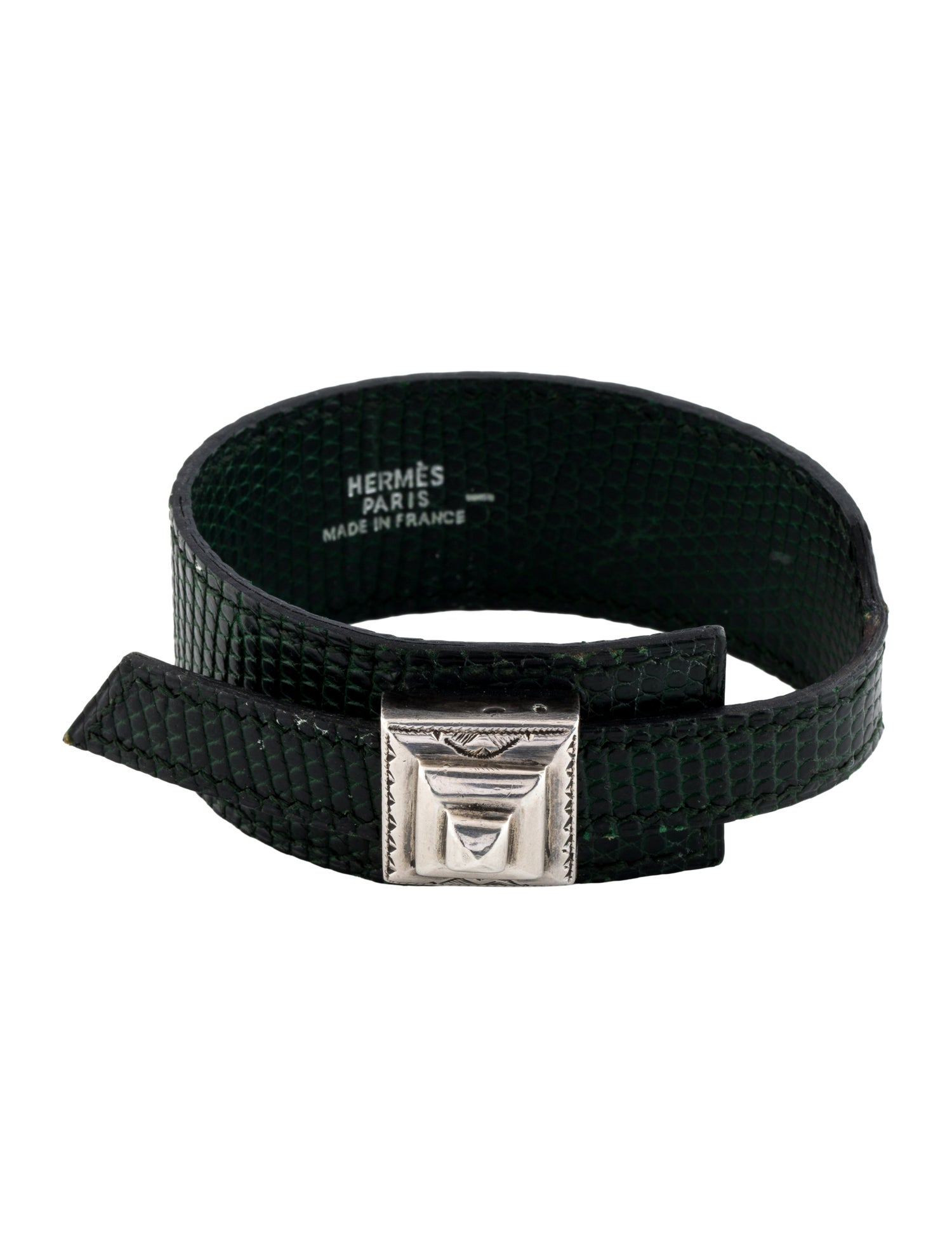 Hermès Lizard Leather Artemis Wrap Bracelet