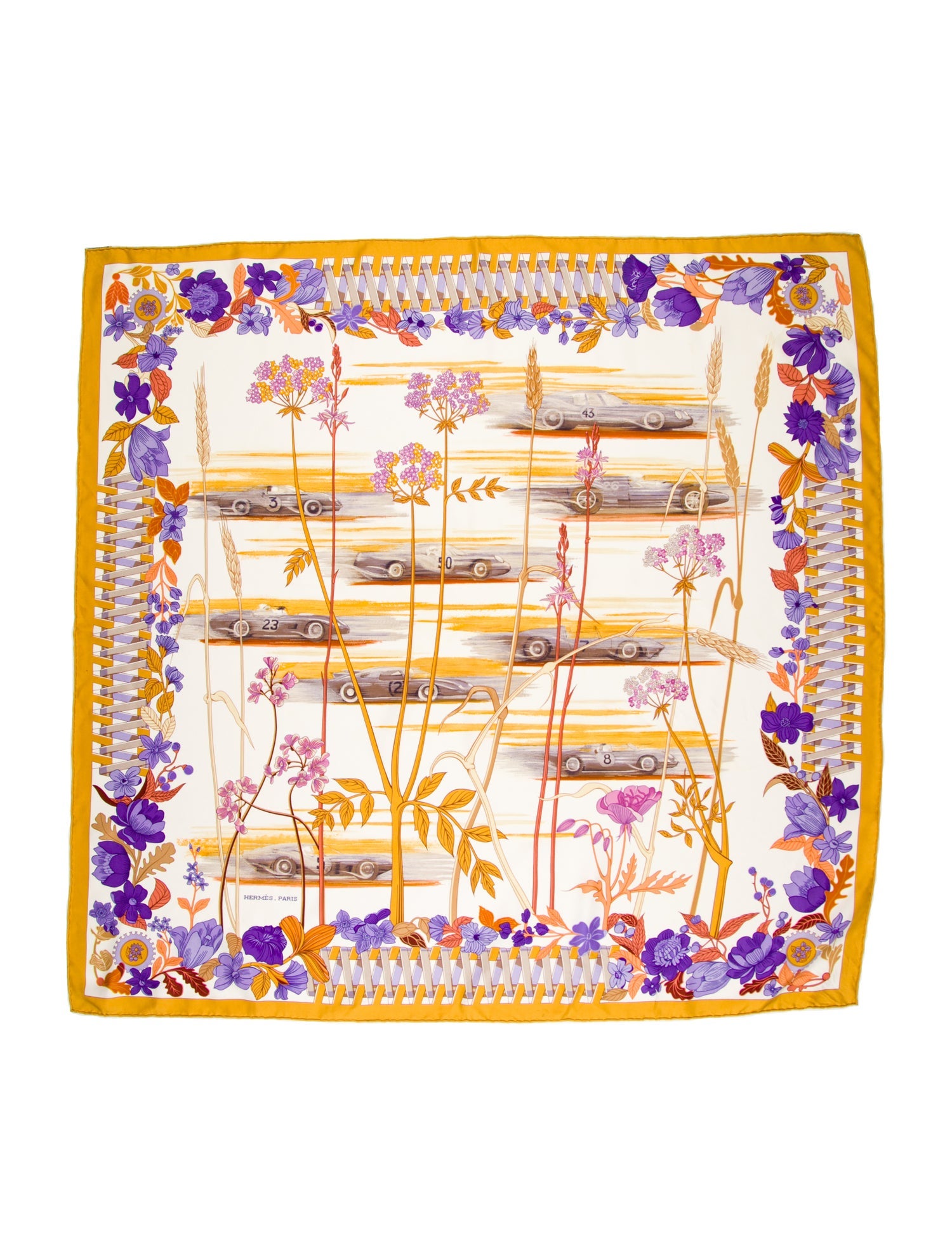 Hermès Les Bolides Silk Scarf