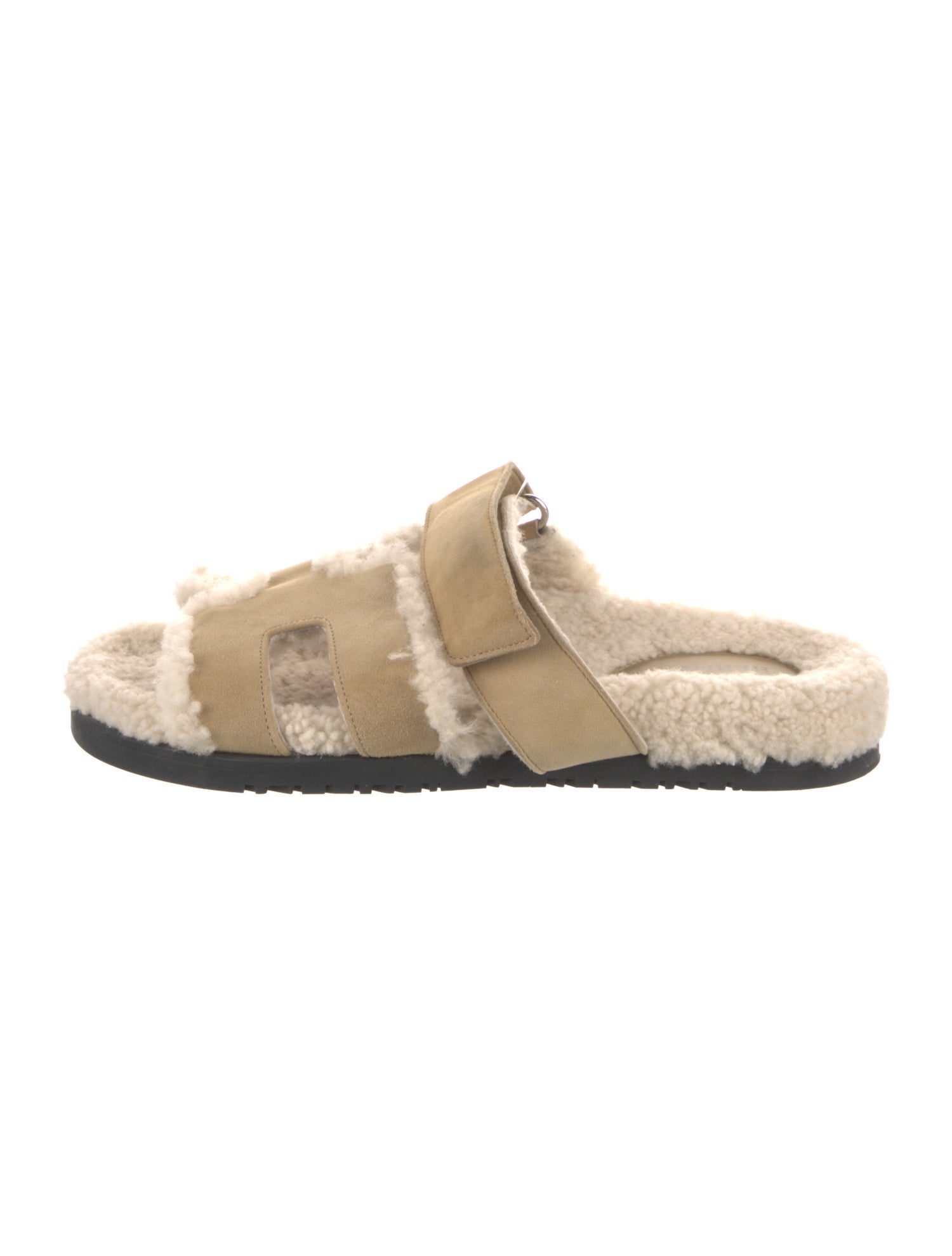 Hermès Chypre Suede Slides