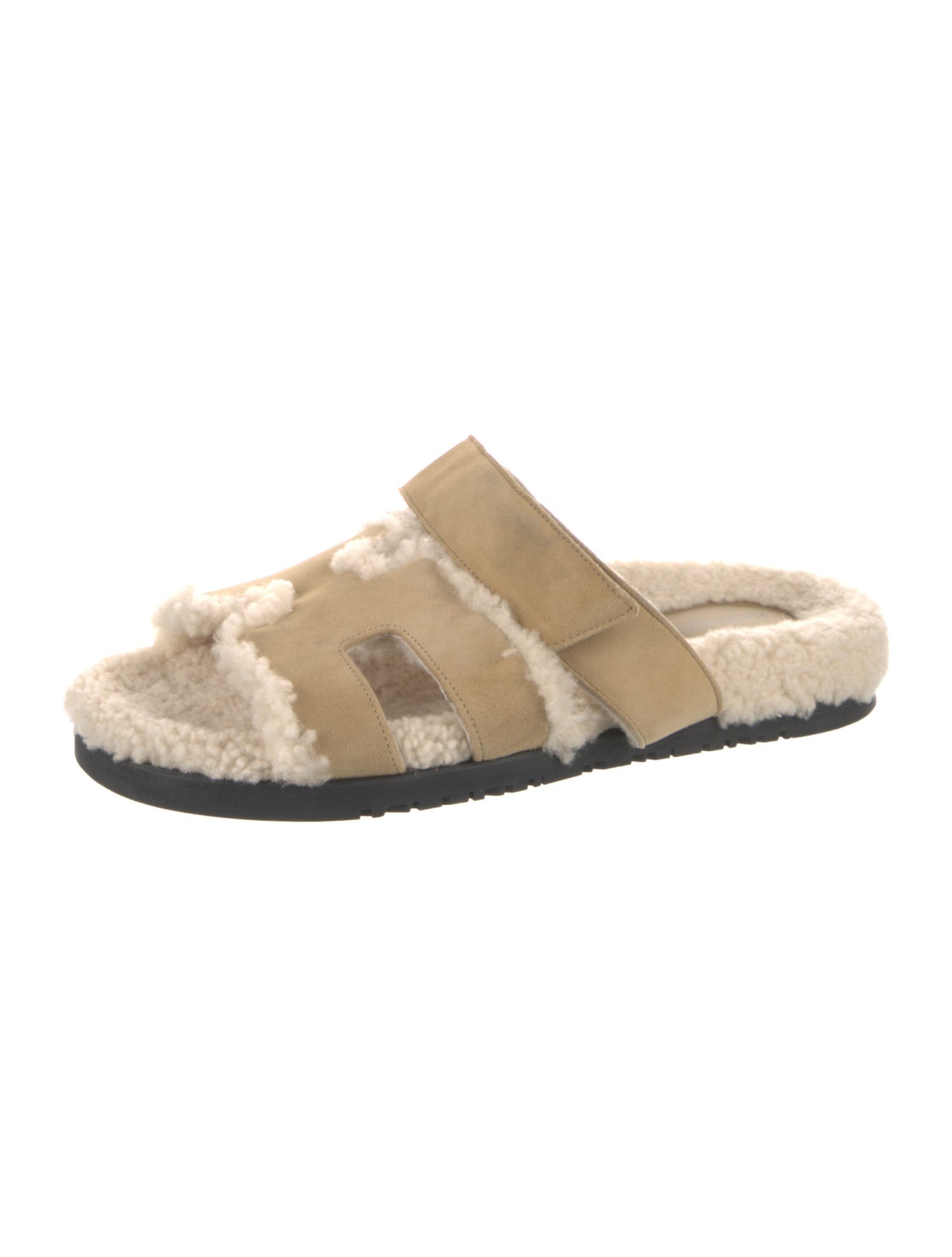 Hermès Chypre Suede Slides