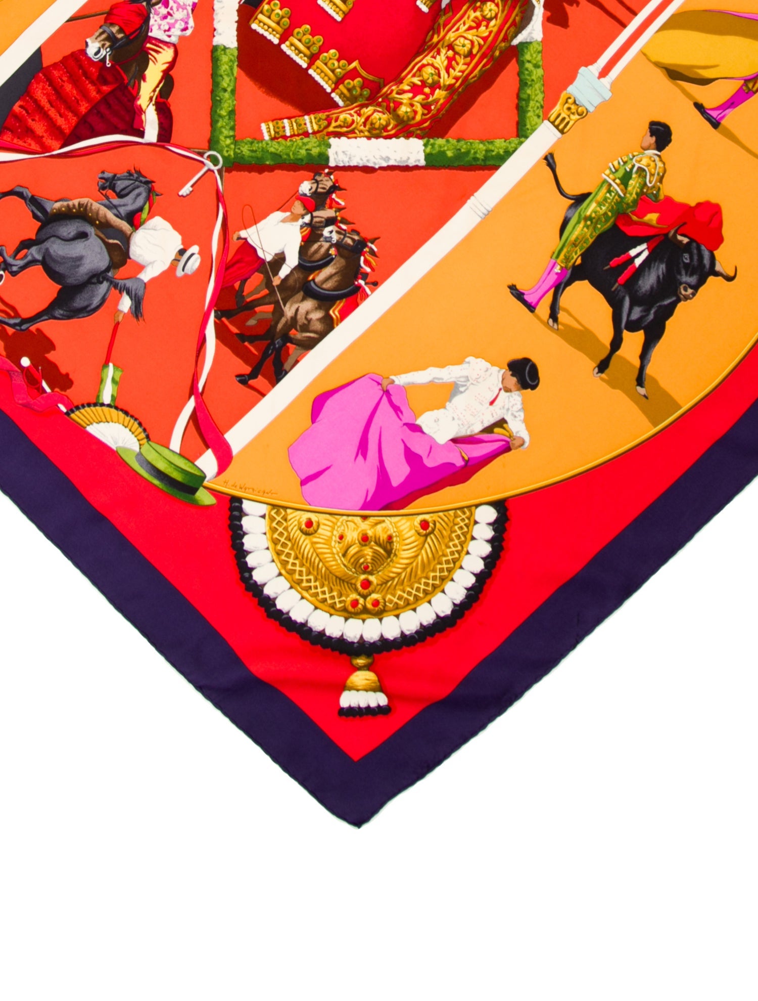 Hermès Plaza de Toros Silk Scarf