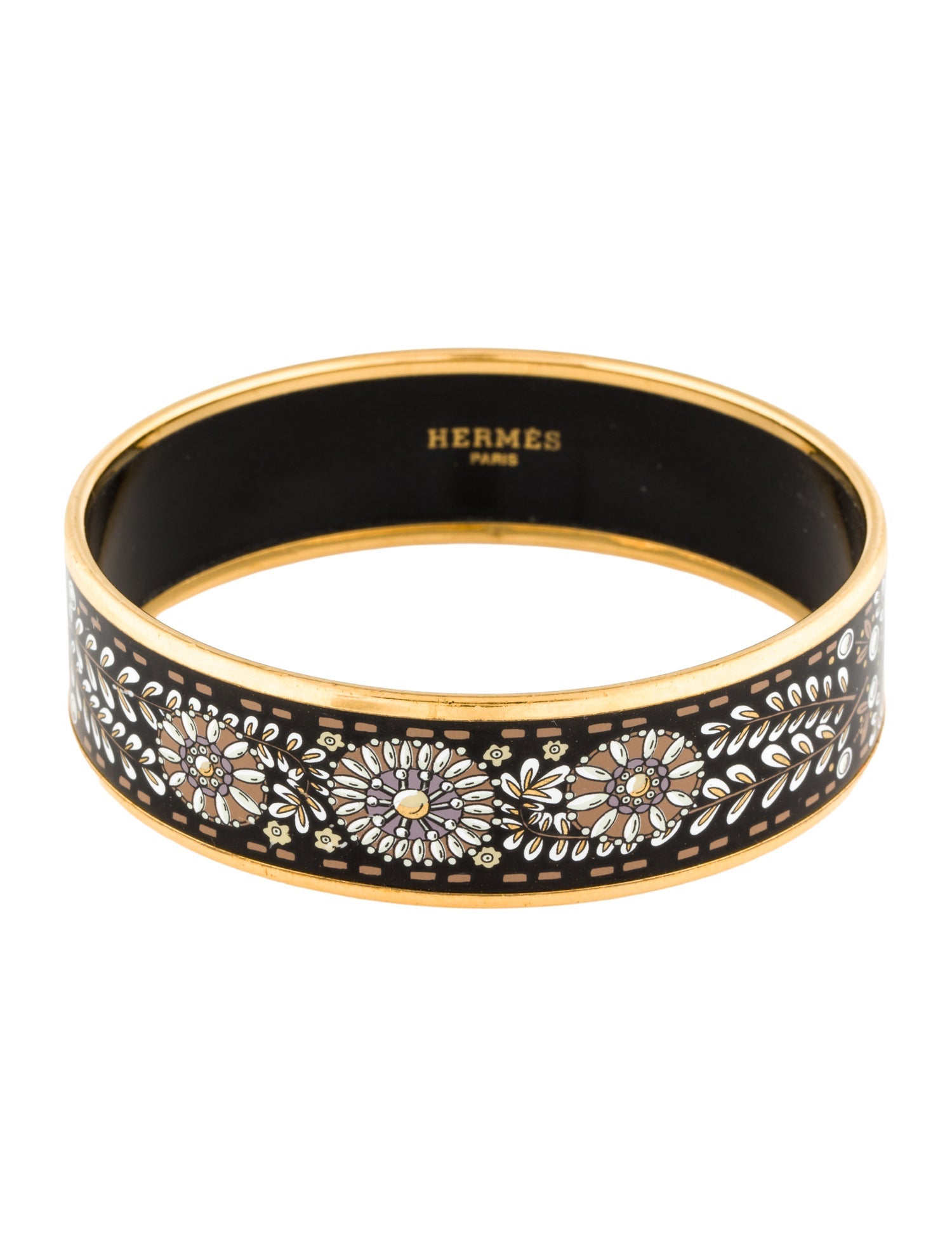 Hermès Enamel Wide Bangle
