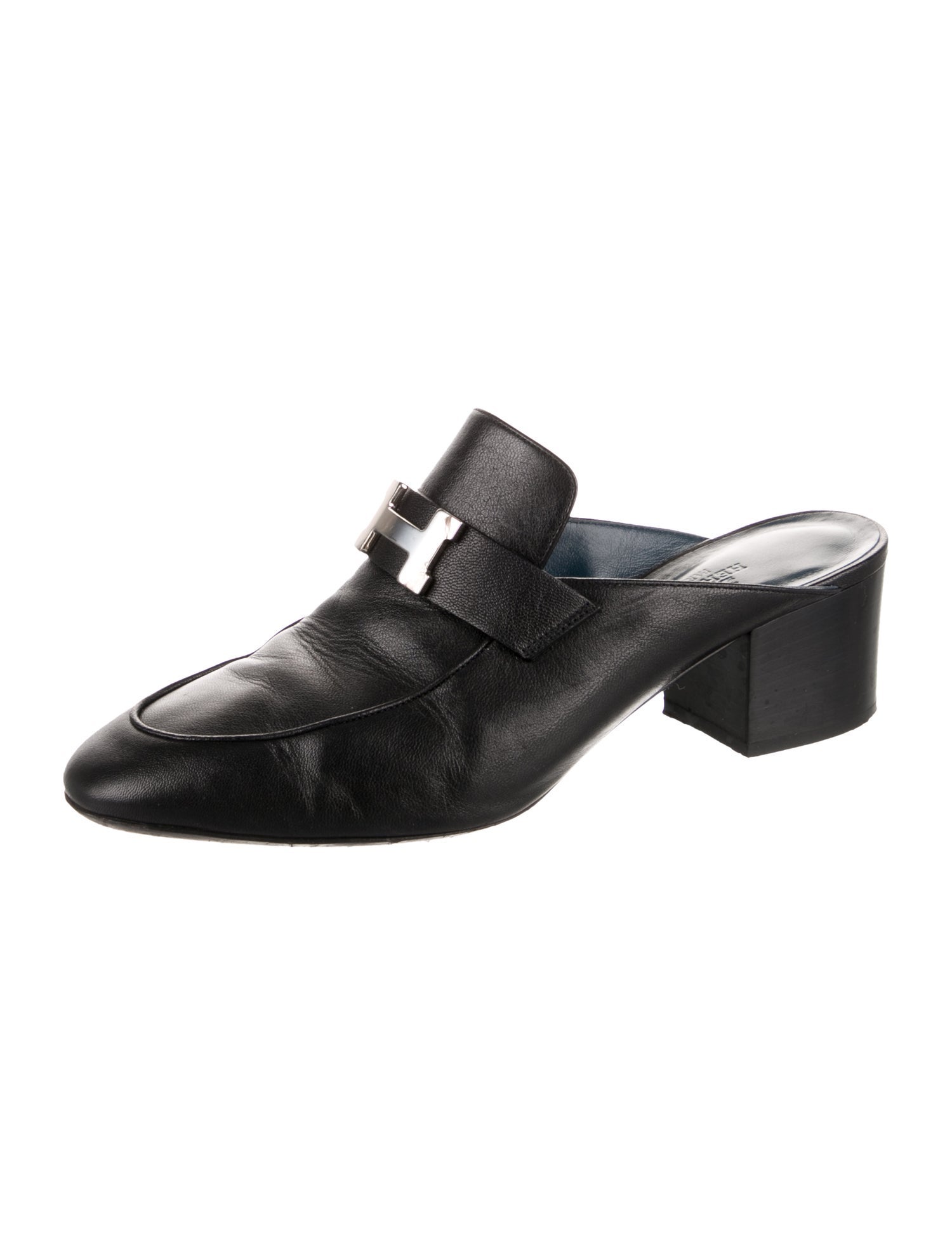 Hermès Paradis H Logo Mules