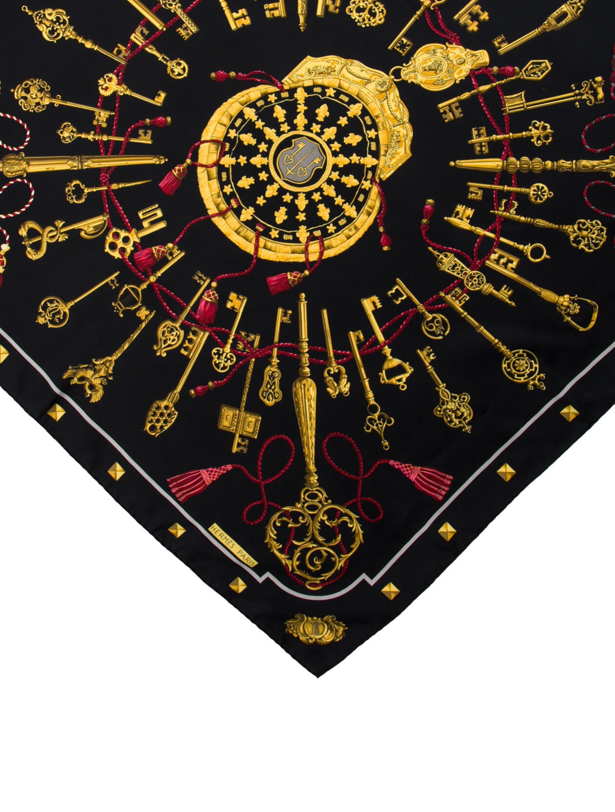 Hermès Les Clés Silk Scarf