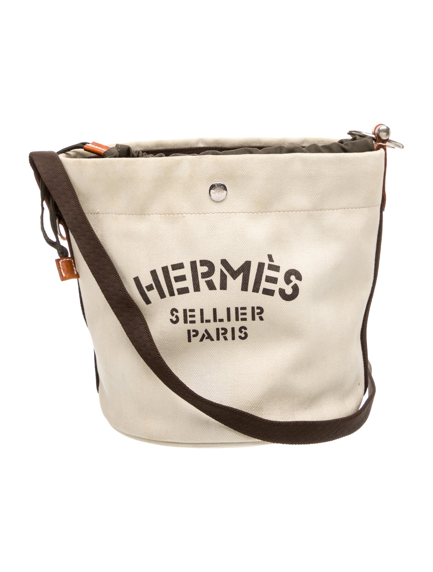 Hermès Toile & Barenia Sac De Pansage Grooming Bag