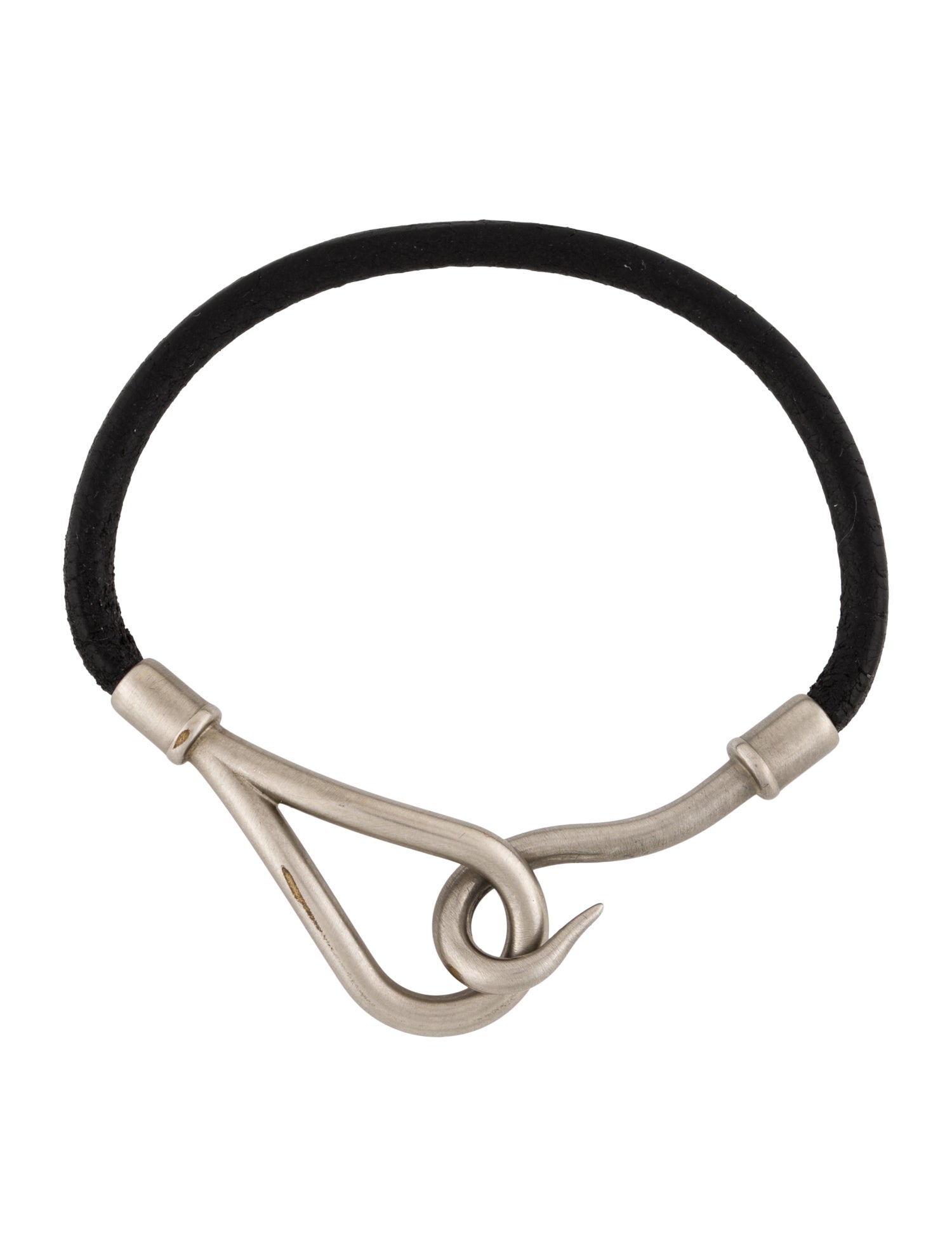 Hermès Leather Jumbo Hook Wrap Bracelet