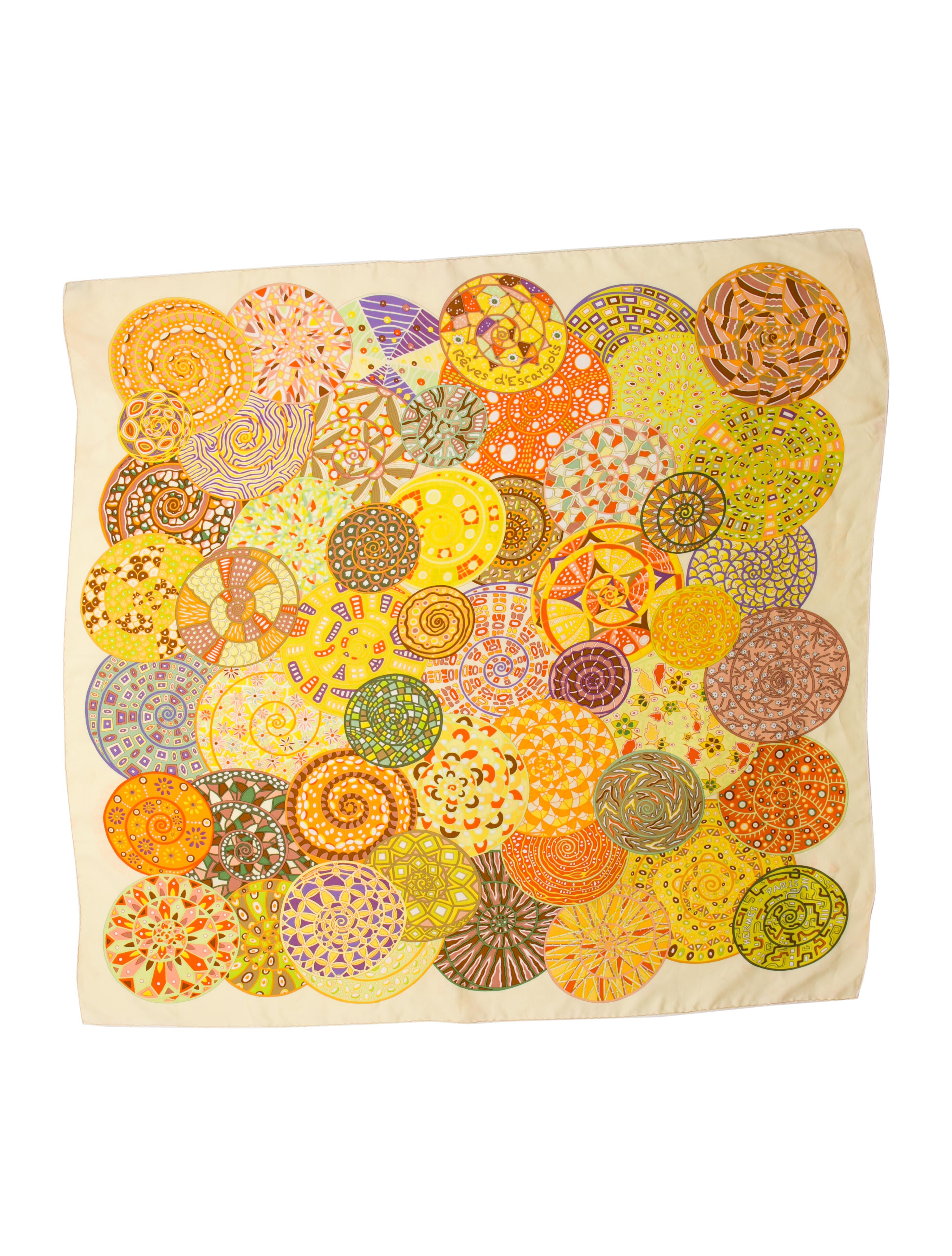 Hermès Rêves d'Escargots Silk Scarf