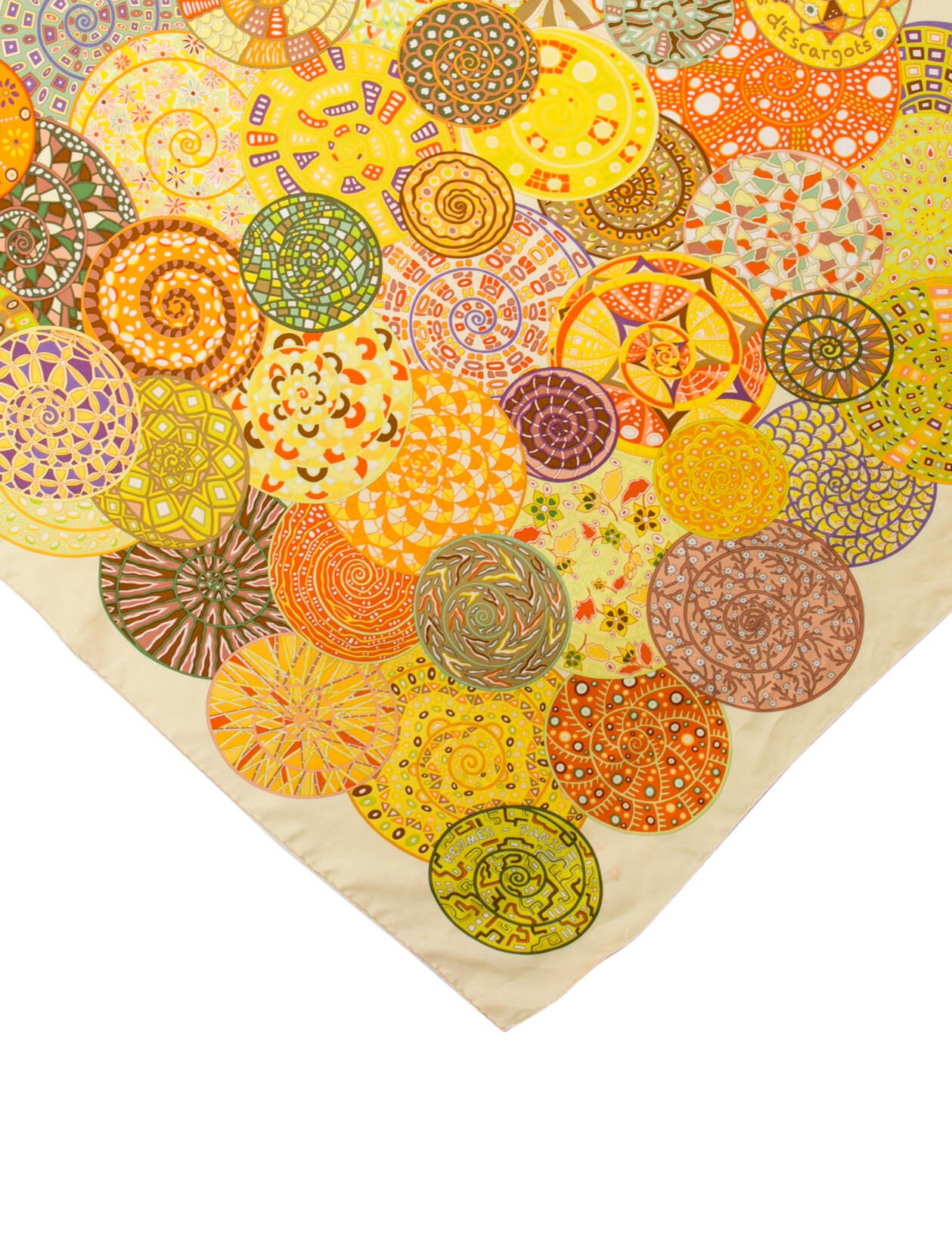 Hermès Rêves d'Escargots Silk Scarf