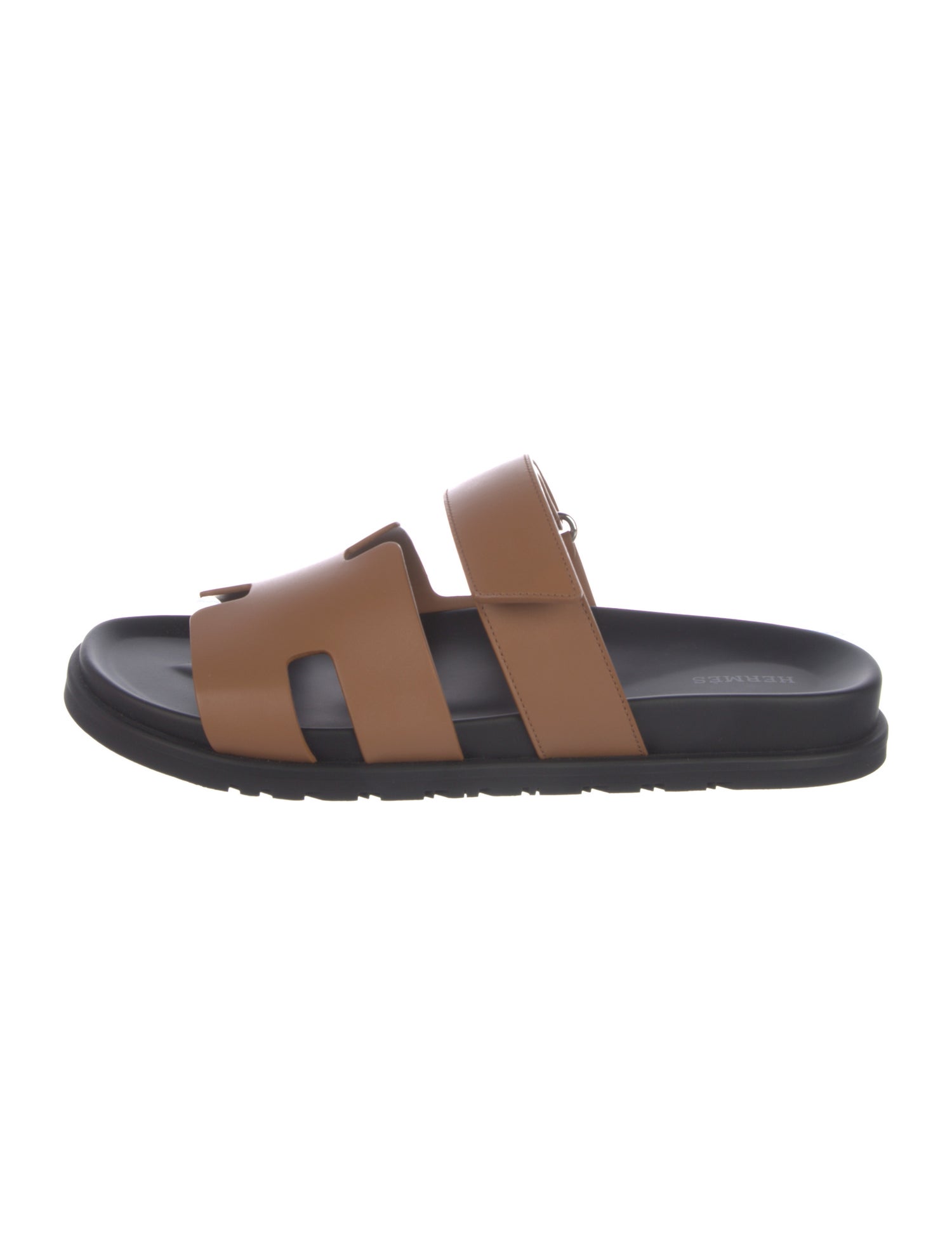 Hermès Chypre Leather Slides