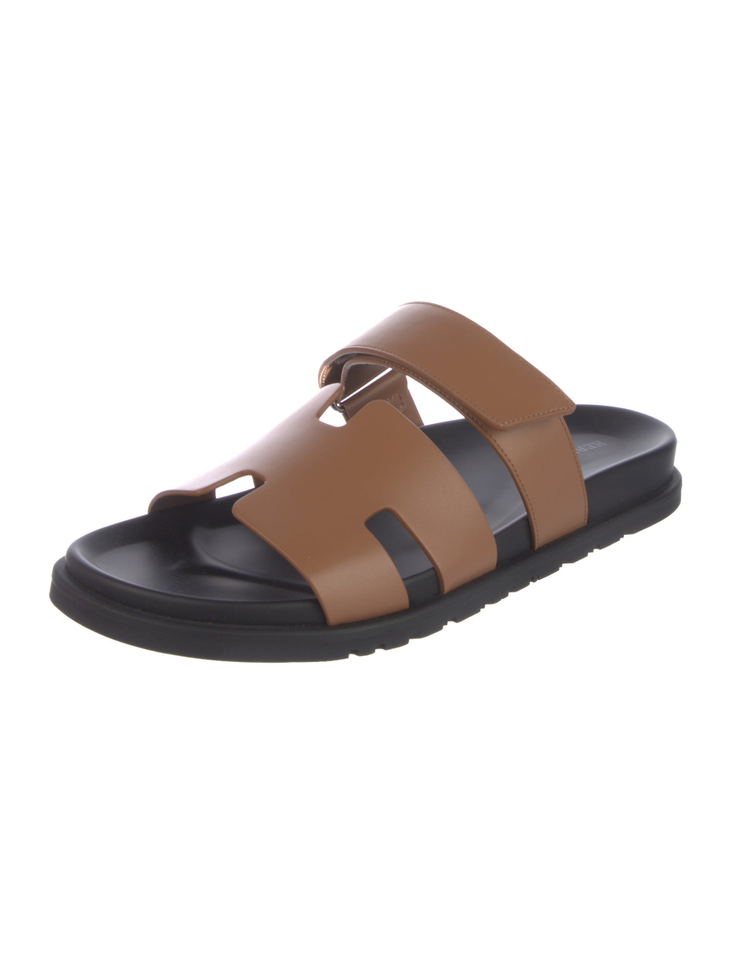 Hermès Chypre Leather Slides