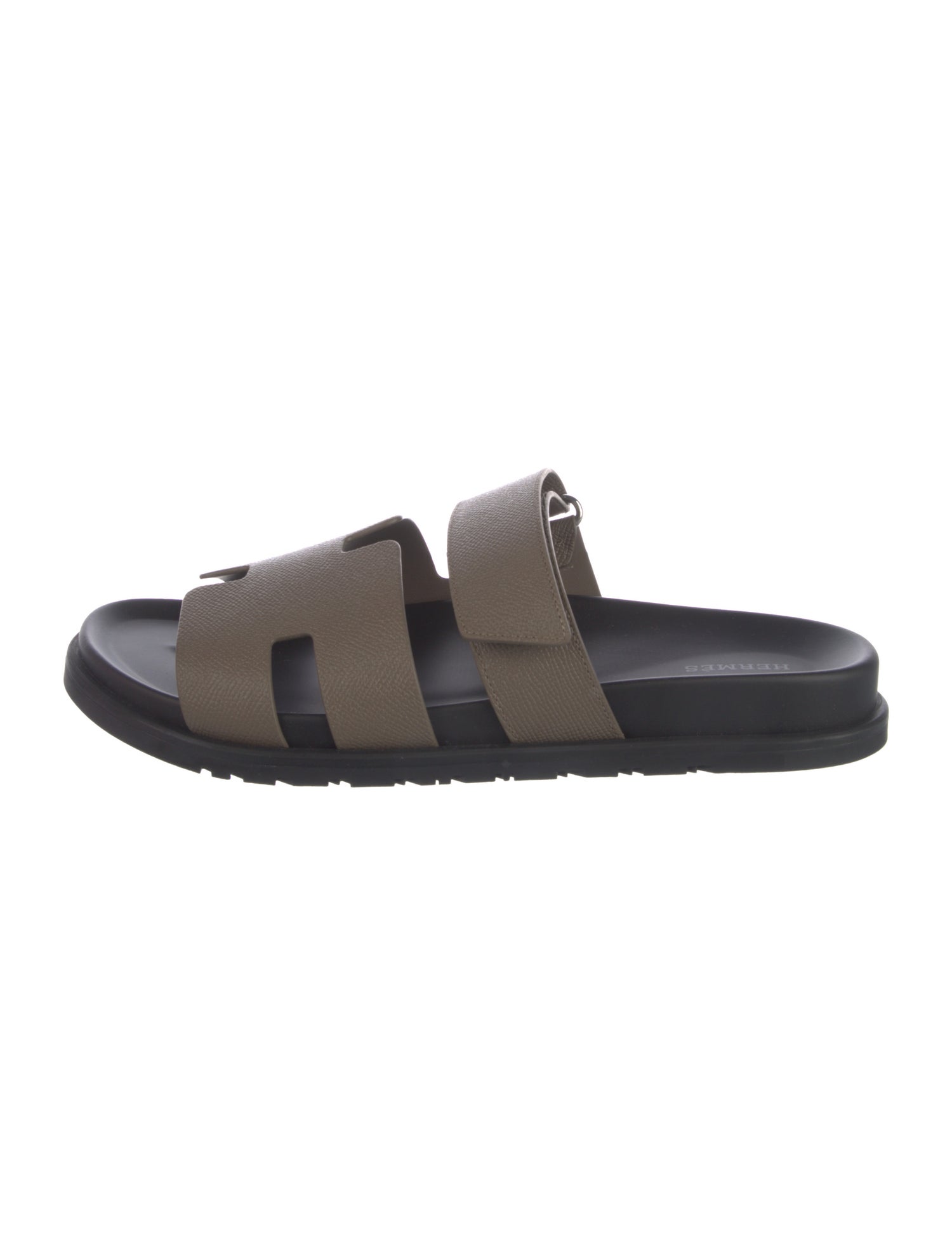 Hermès Chypre Leather Slides