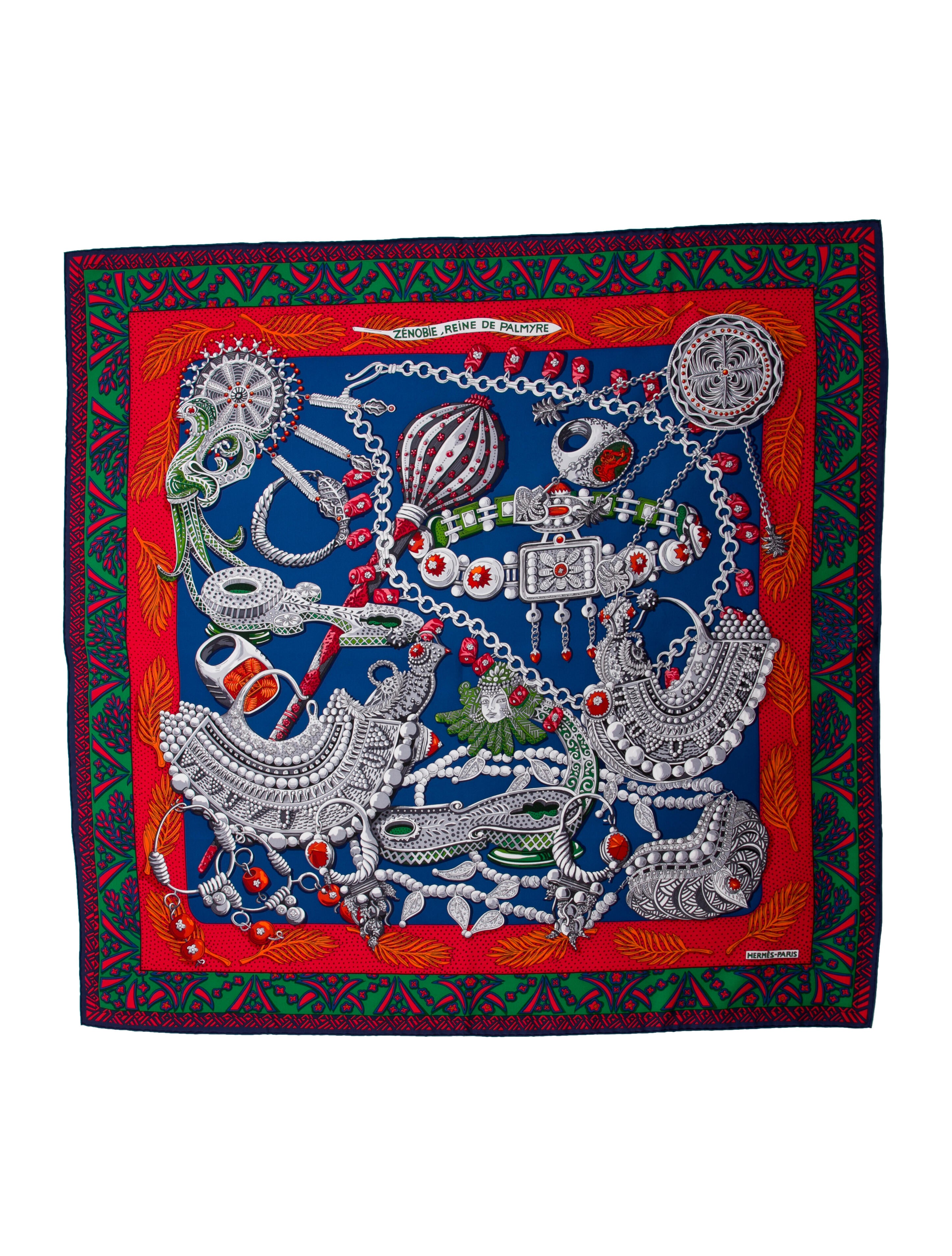 Hermès Zenobie, Reine De Palmyre Silk Scarf w/ Tags