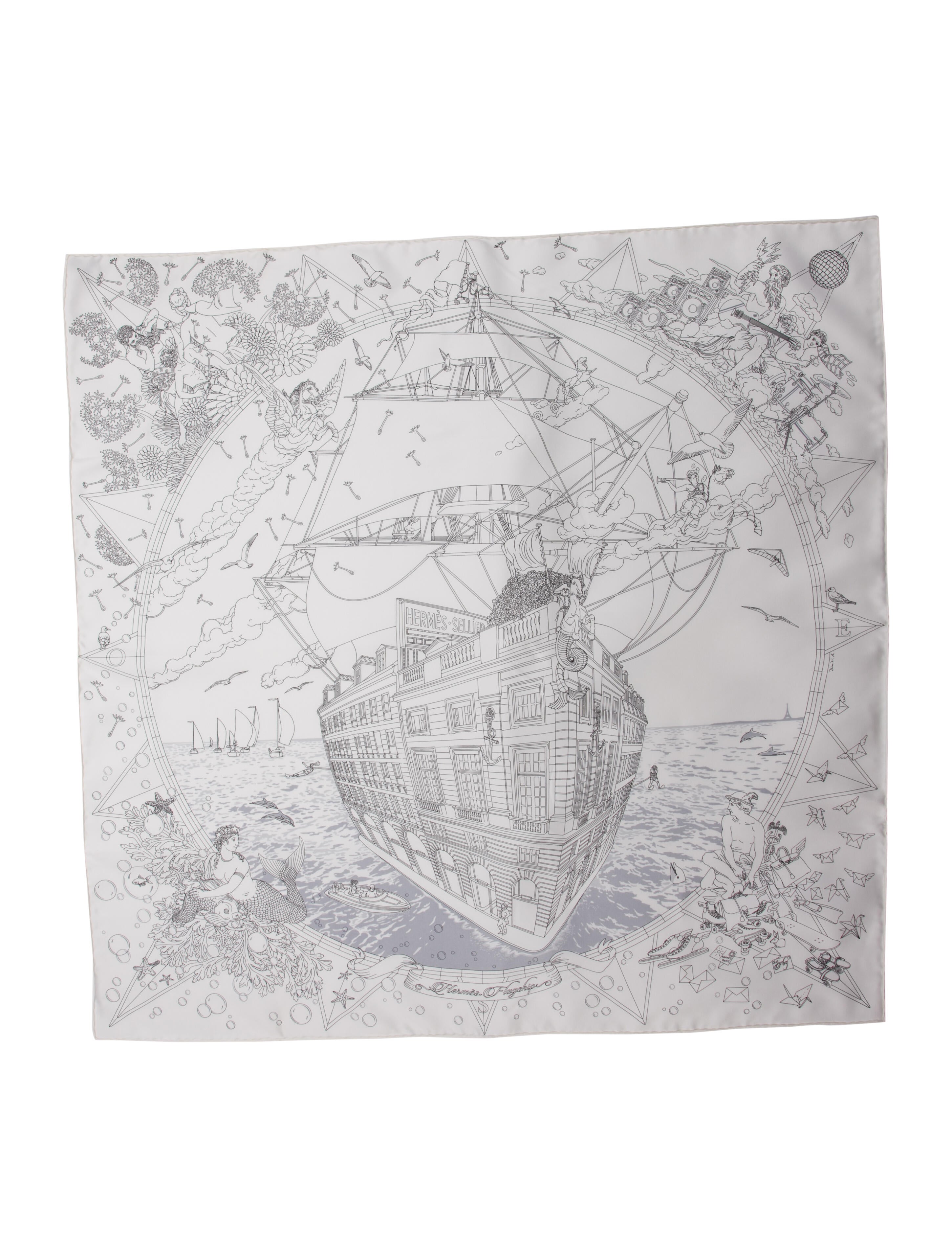 Hermès Flagship Silk Scarf w/ Tags