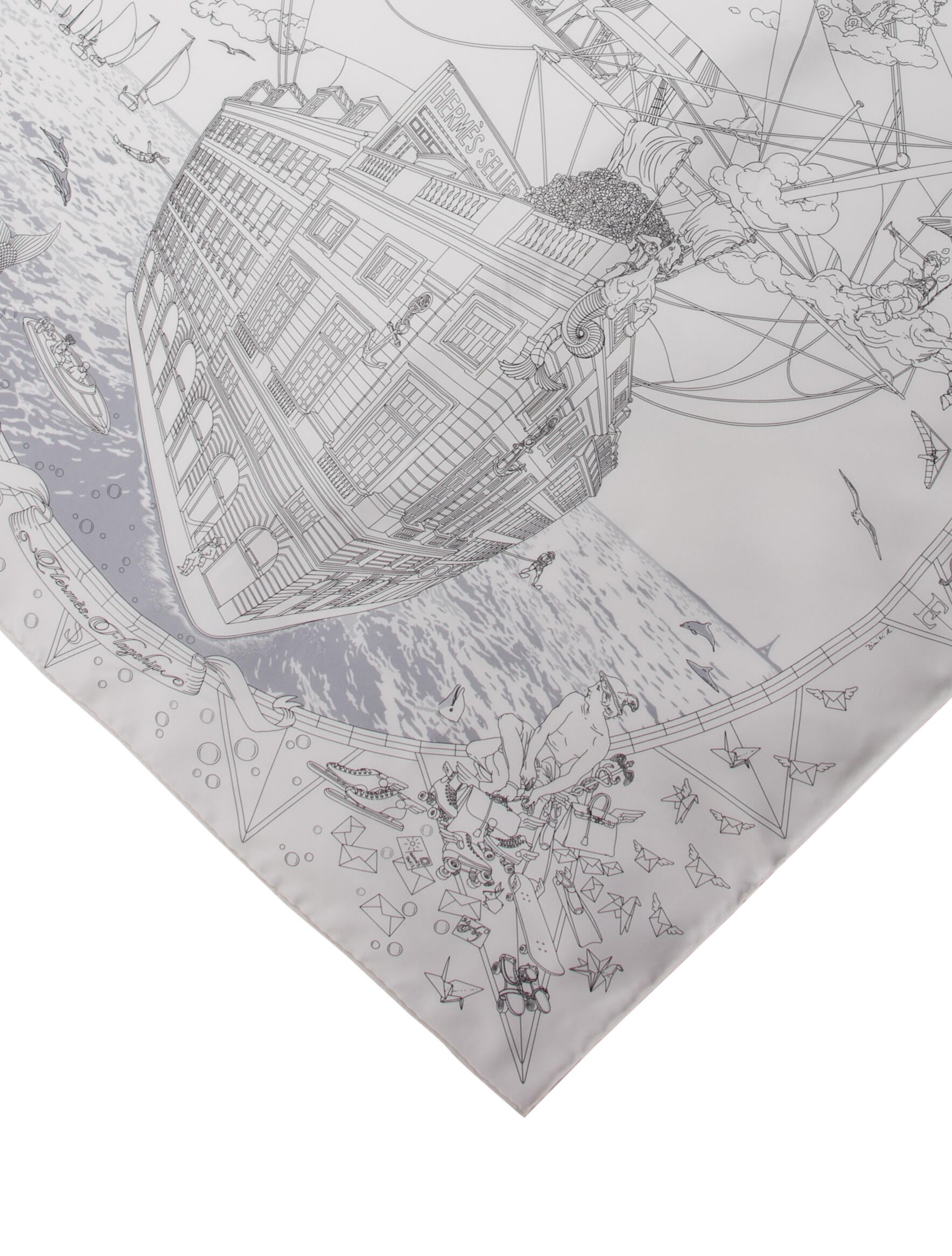 Hermès Flagship Silk Scarf w/ Tags