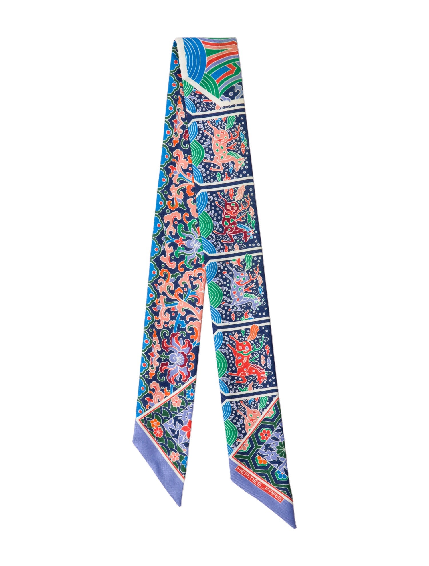Hermès Collections Impériales Silk Twilly Scarf