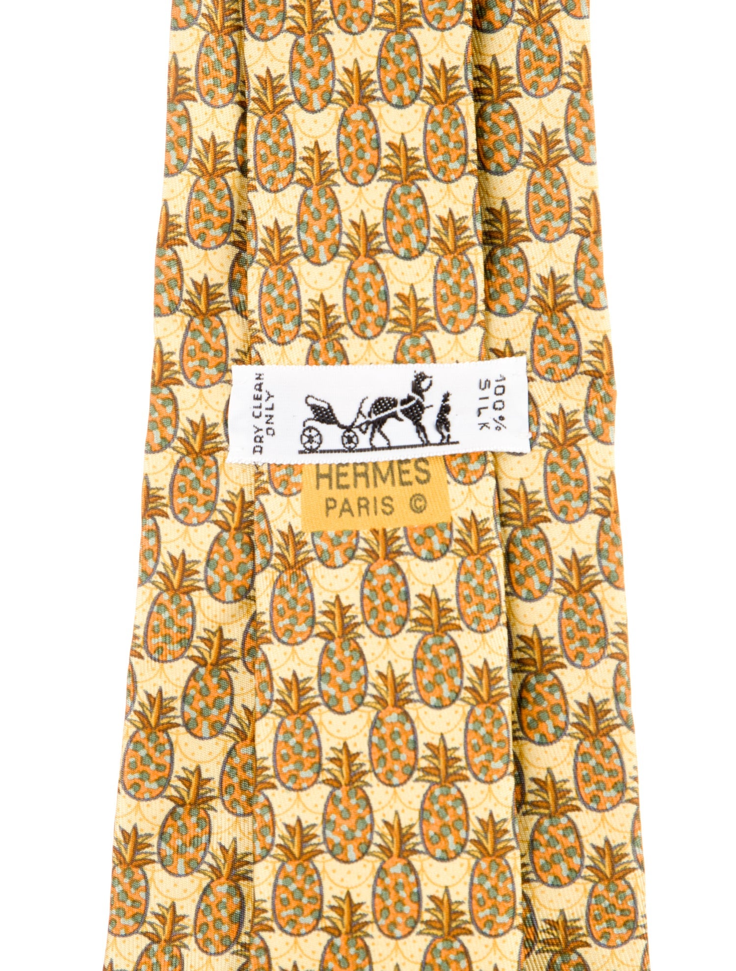 Hermès silk pattern Tie