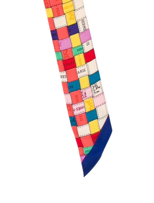 Hermès Bolduc Au Carré Silk Twilly Scarf w/ Tags