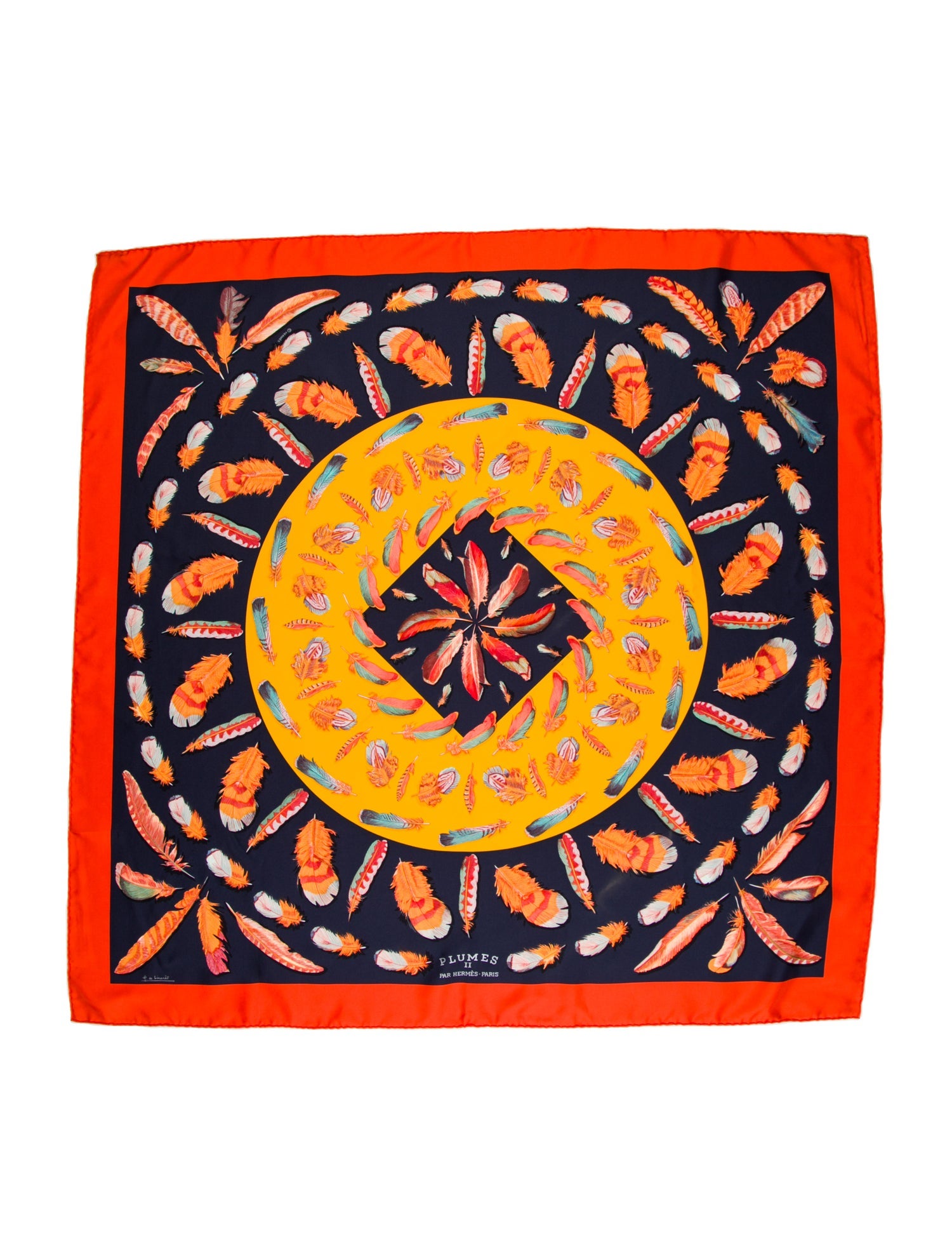 Hermès Plumes II Silk Scarf