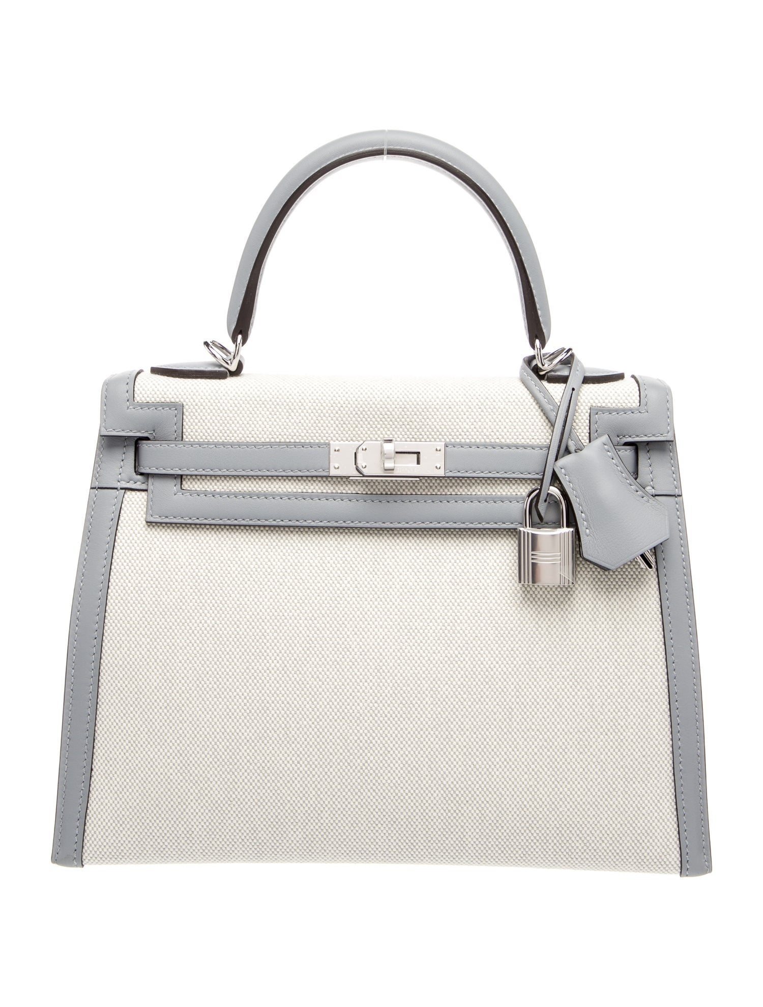 Hermès Toile H & Swift Kelly II Sellier 25