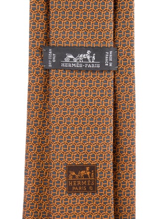 Hermès Silk Pattern Tie