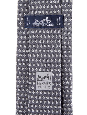 Hermès Silk Pattern Tie