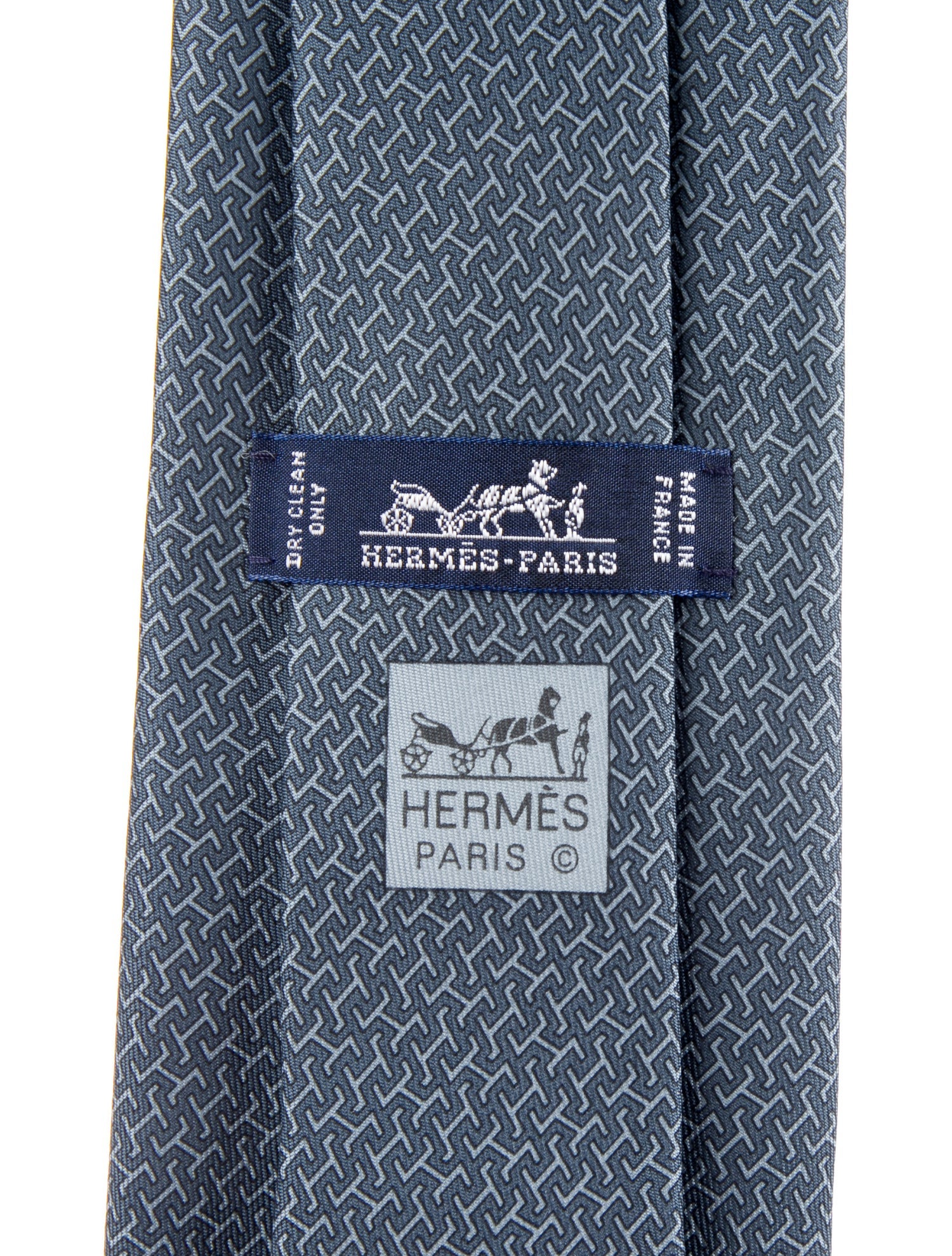 Hermès Printed Silk Tie