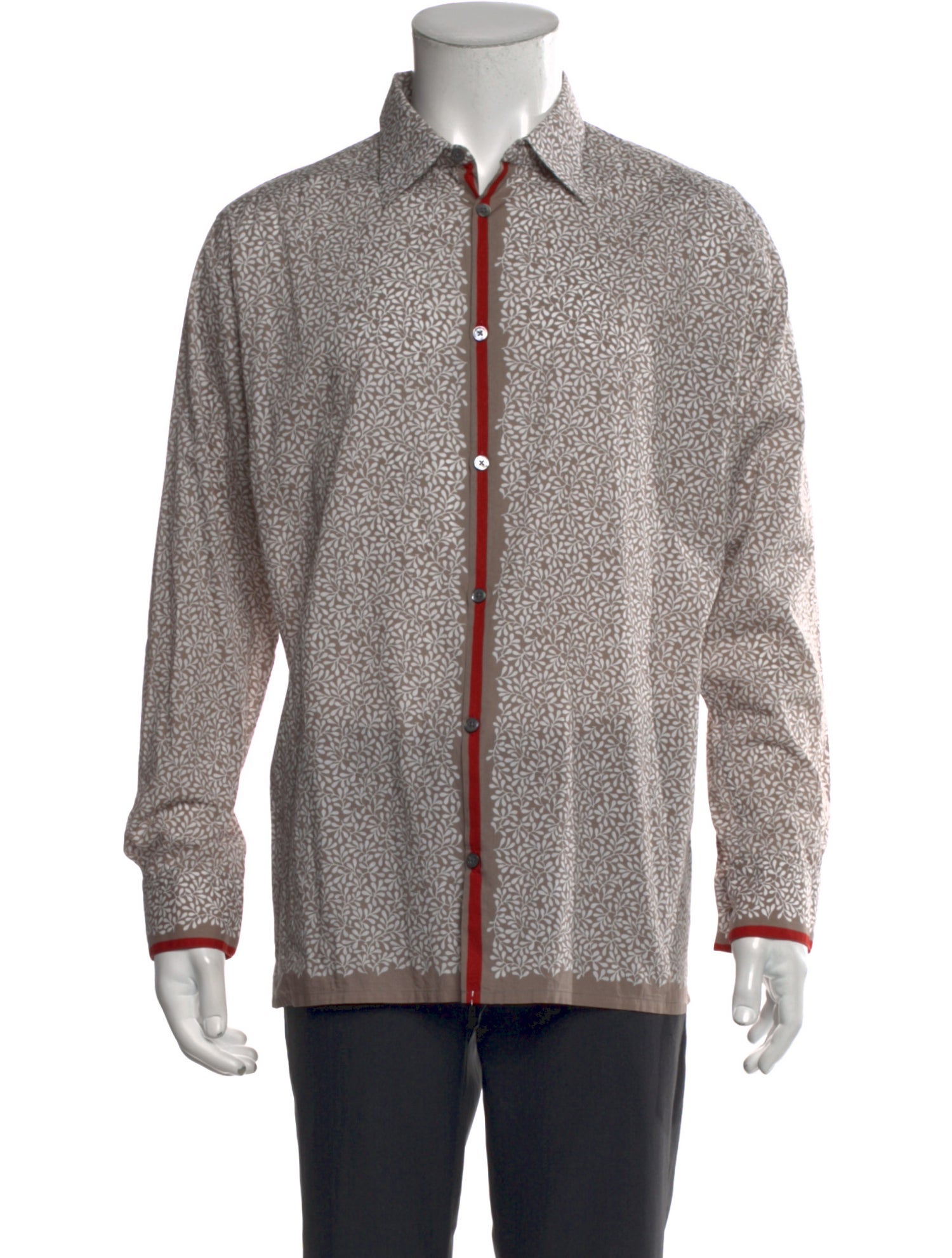 Hermès Printed Long Sleeve Shirt