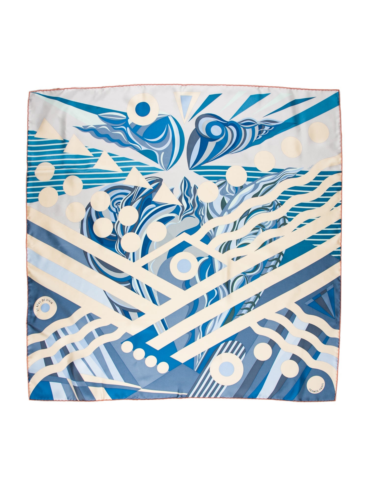 Hermès Le Reve De Julia Silk Scarf