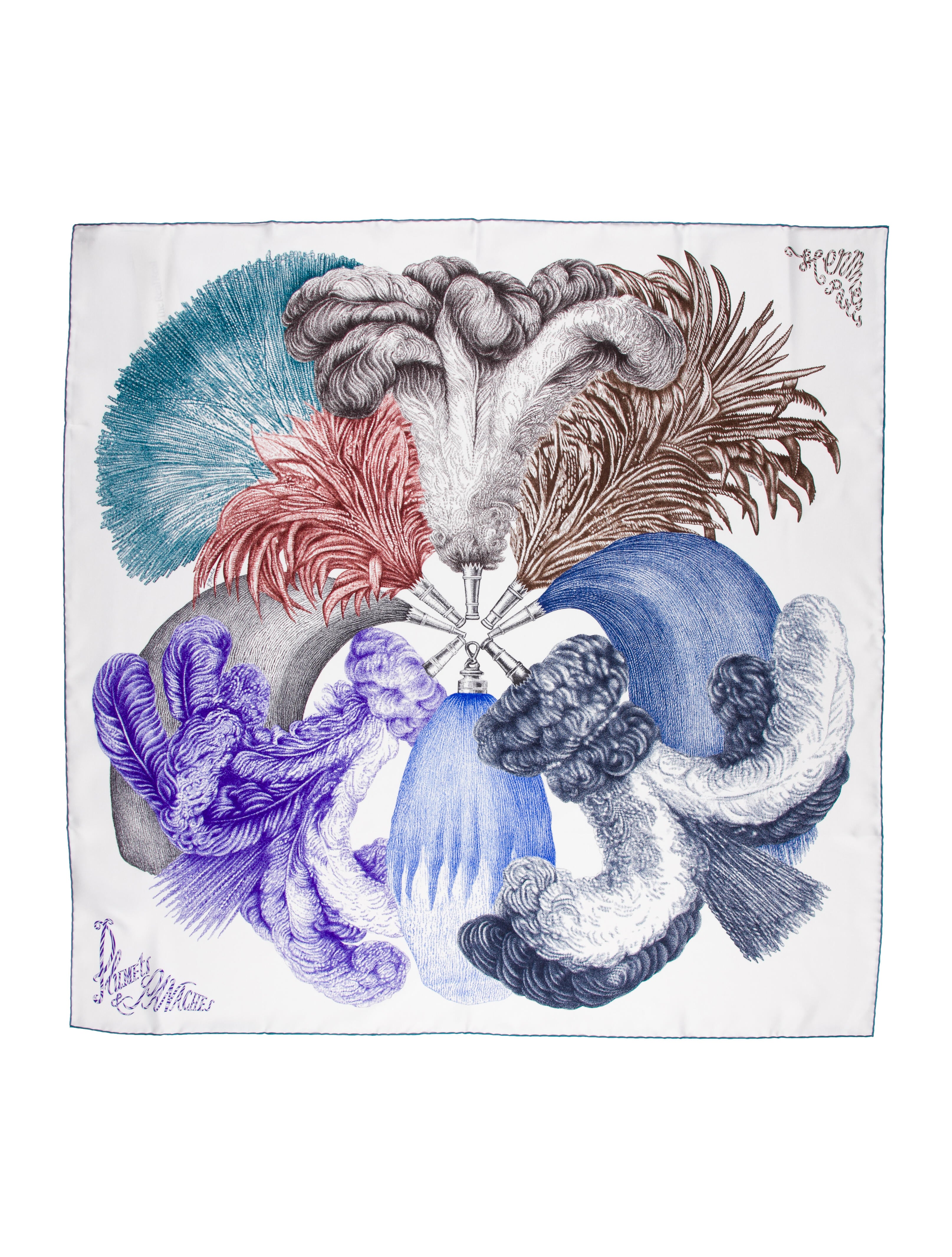 Hermès Plumets et Panaches Silk Scarf w/ Tags