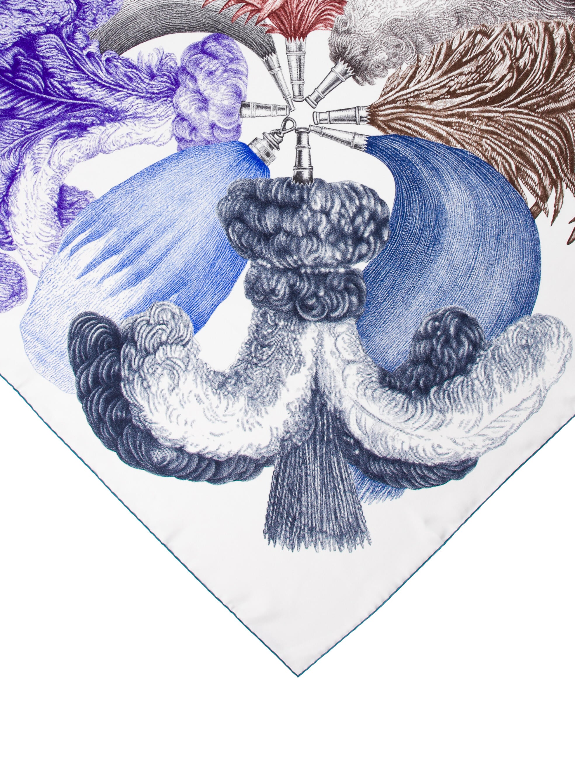 Hermès Plumets et Panaches Silk Scarf w/ Tags