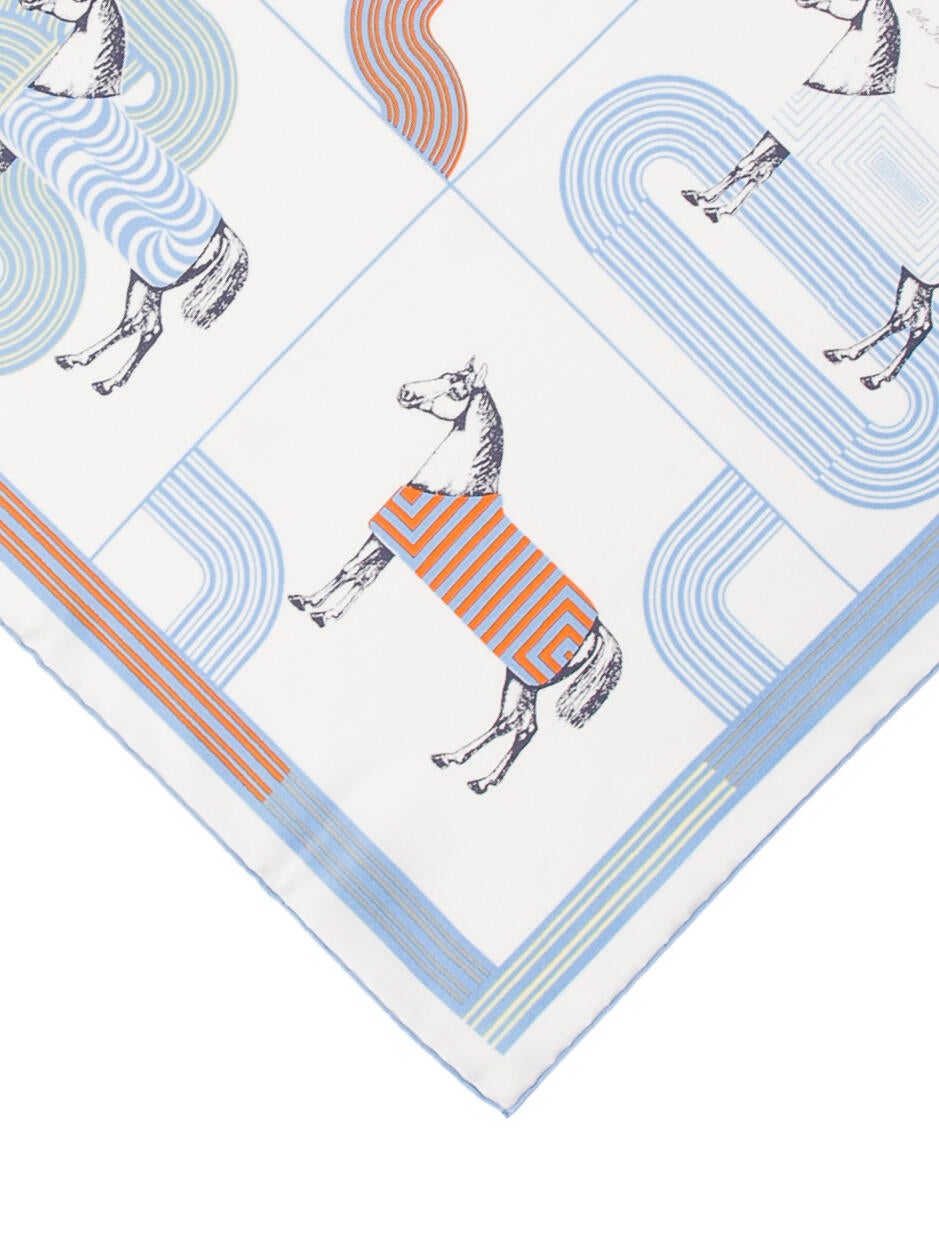 Hermès Garde Robe Pop Detail Silk Scarf w/ Tags
